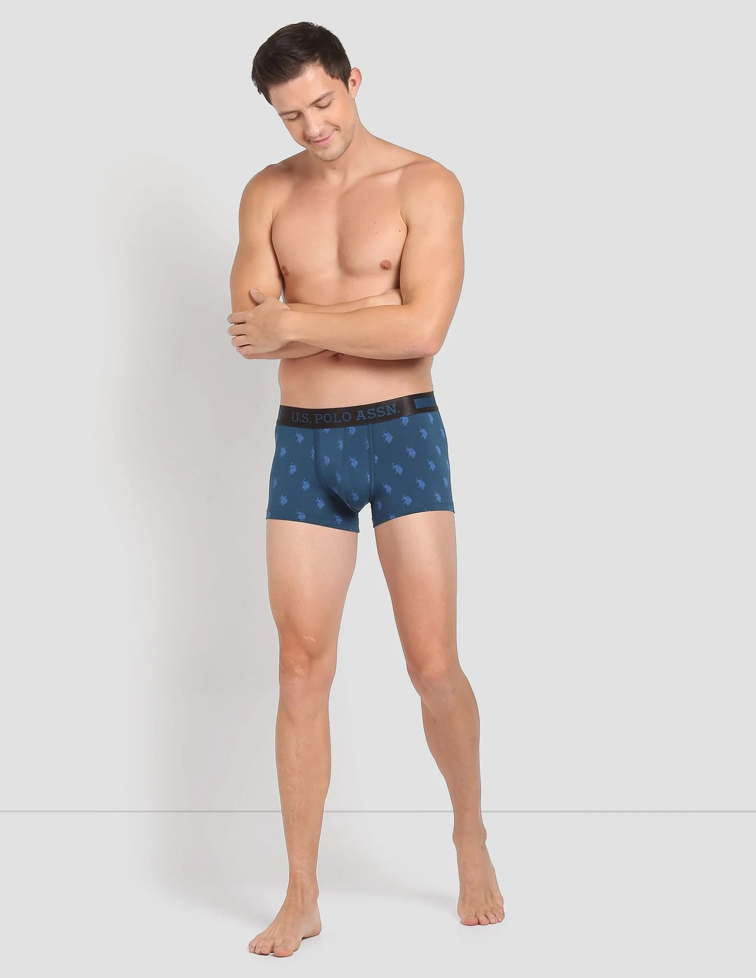 Mid Rise Brand Print PT002 Premium Trunks - Pack Of 1 - Image 3