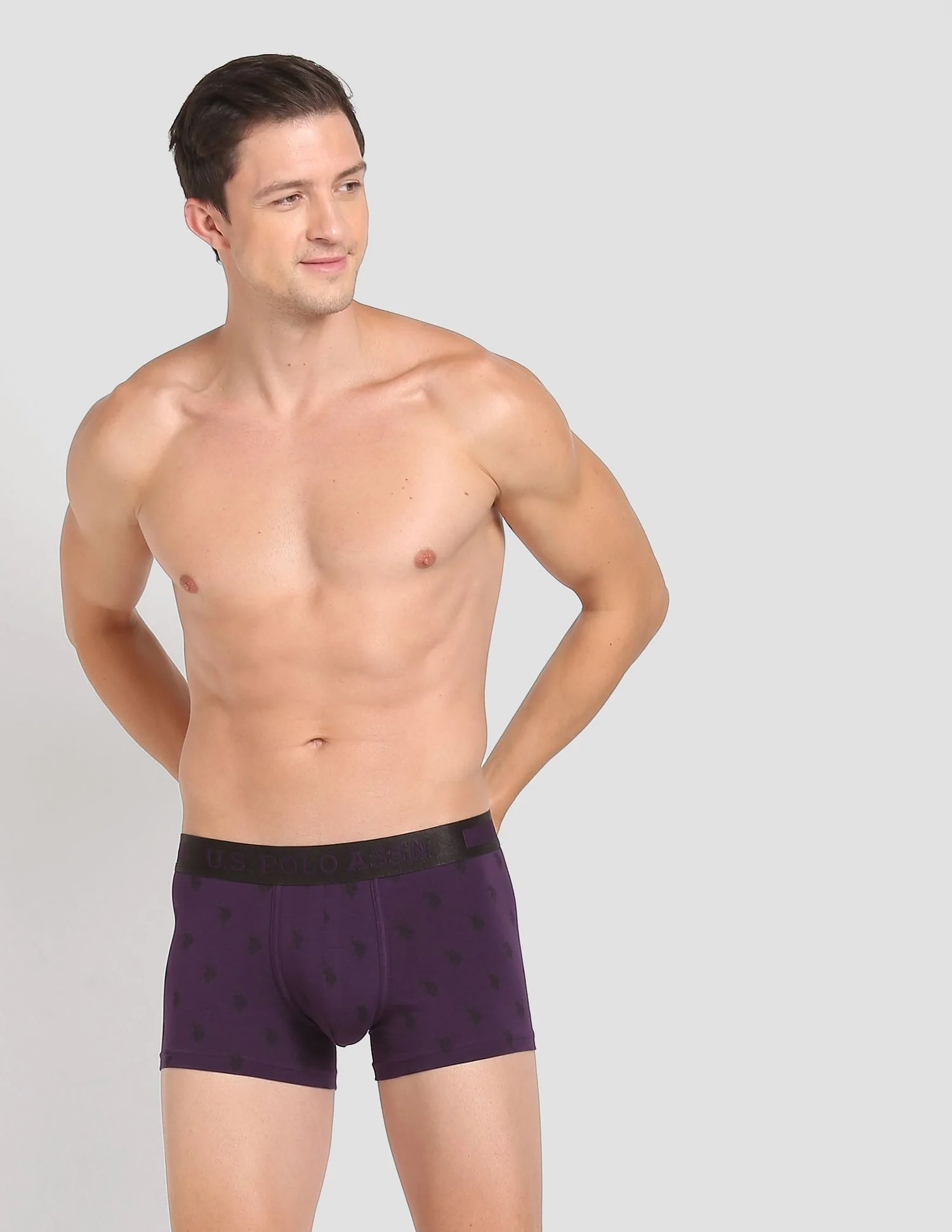 Mid Rise Brand Print PT002 Premium Trunks - Pack Of 1