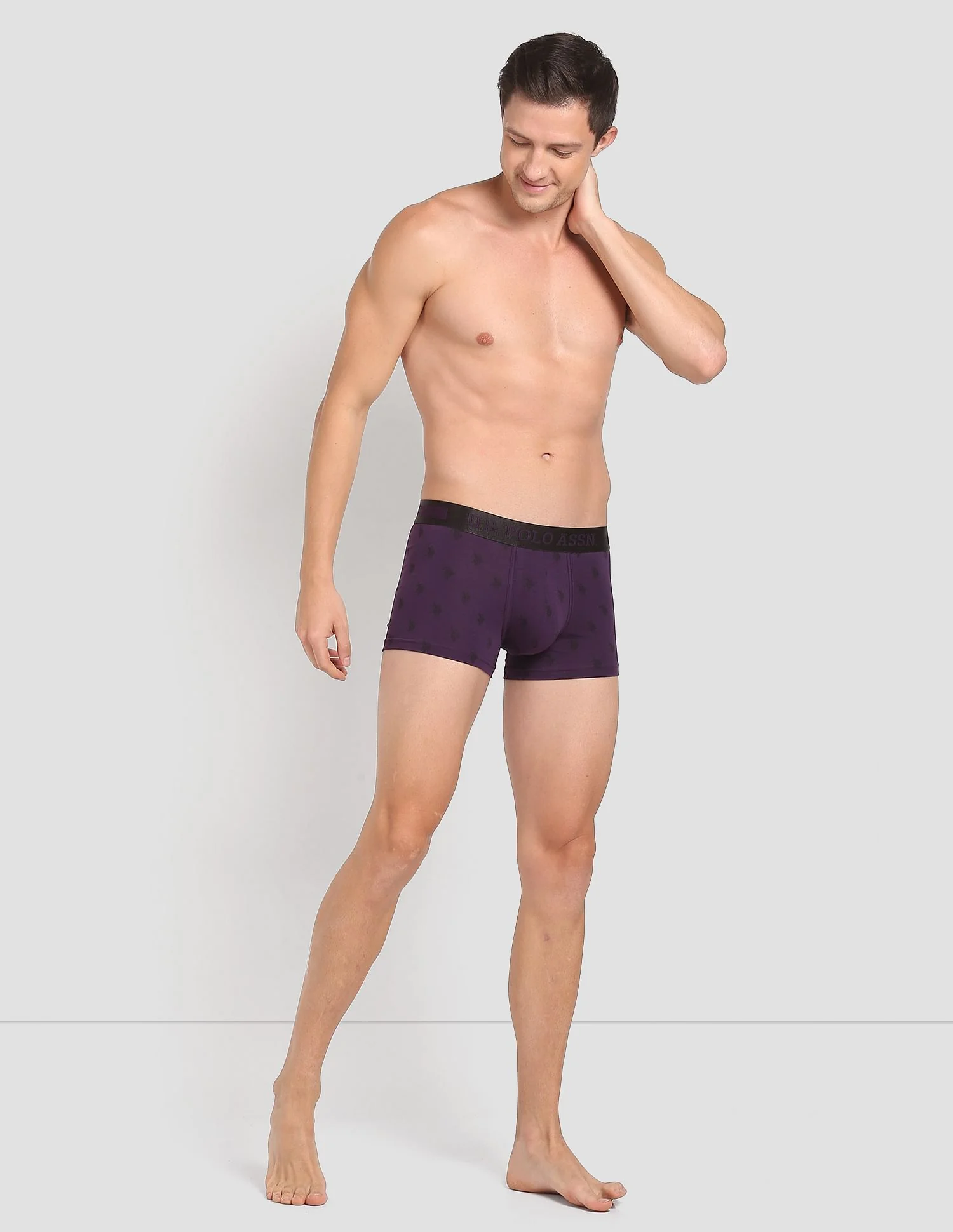 Mid Rise Brand Print PT002 Premium Trunks - Pack Of 1 - Image 3