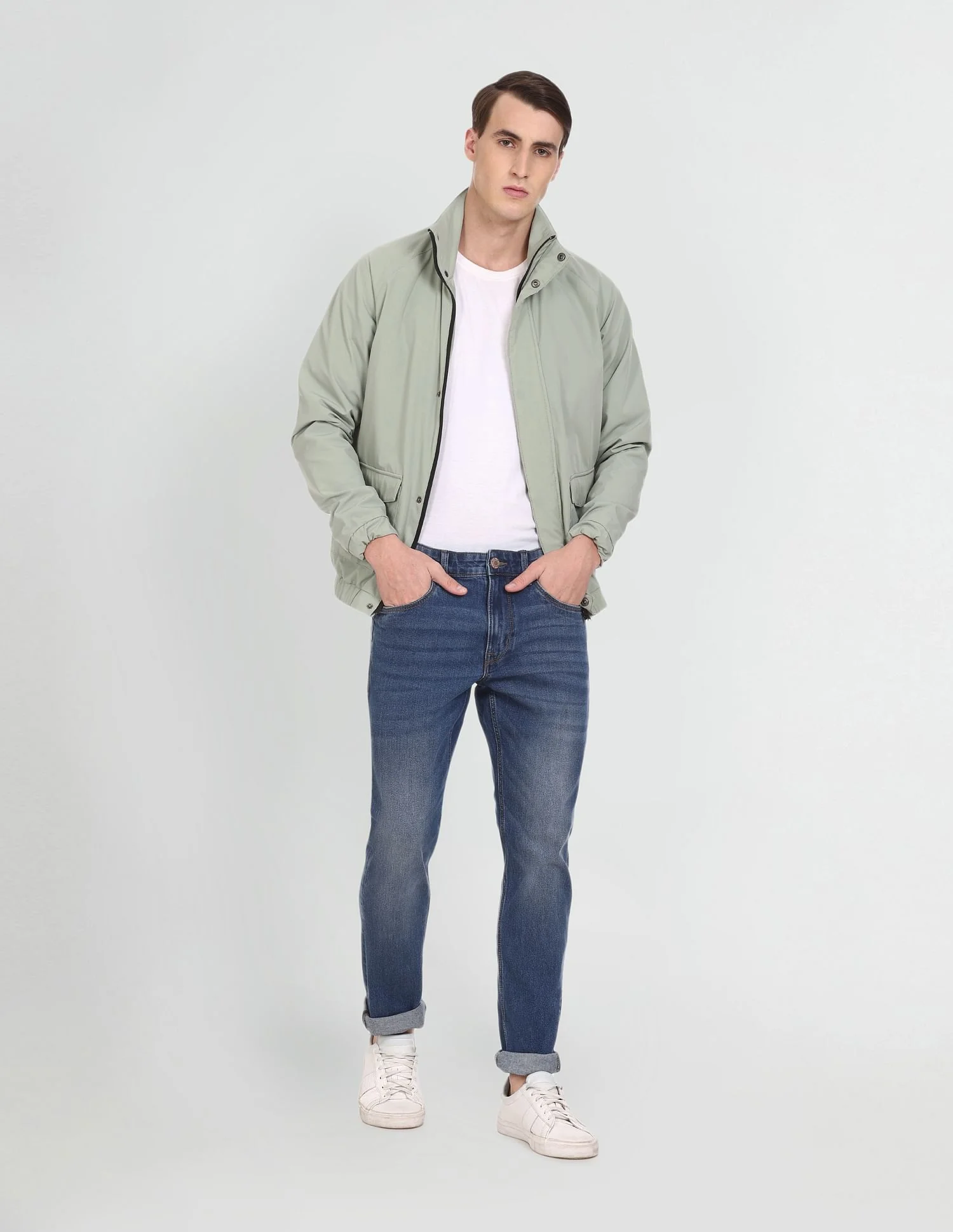 Mid Rise Brandon Slim Tapered Fit Jeans - Image 3