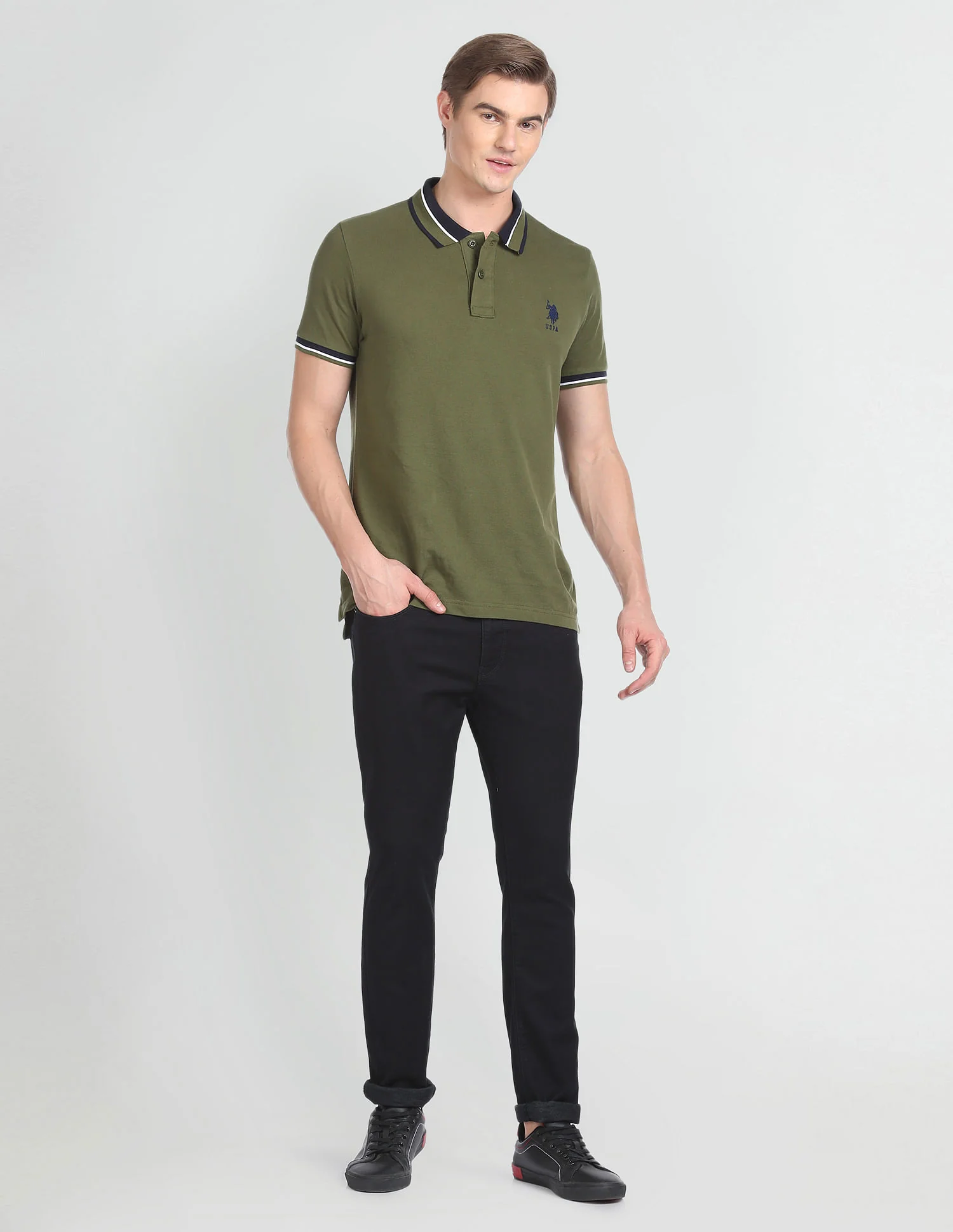 Mid Rise Brandon Slim Tapered Fit Jeans - Image 3