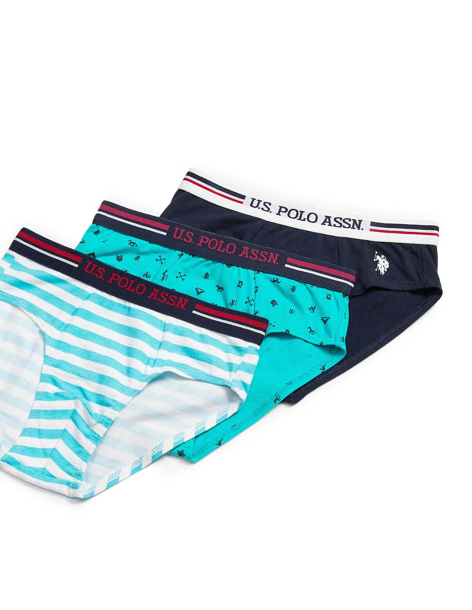 Mid Rise Cotton Spandex EKB03 Briefs - Pack Of 3 - Image 2