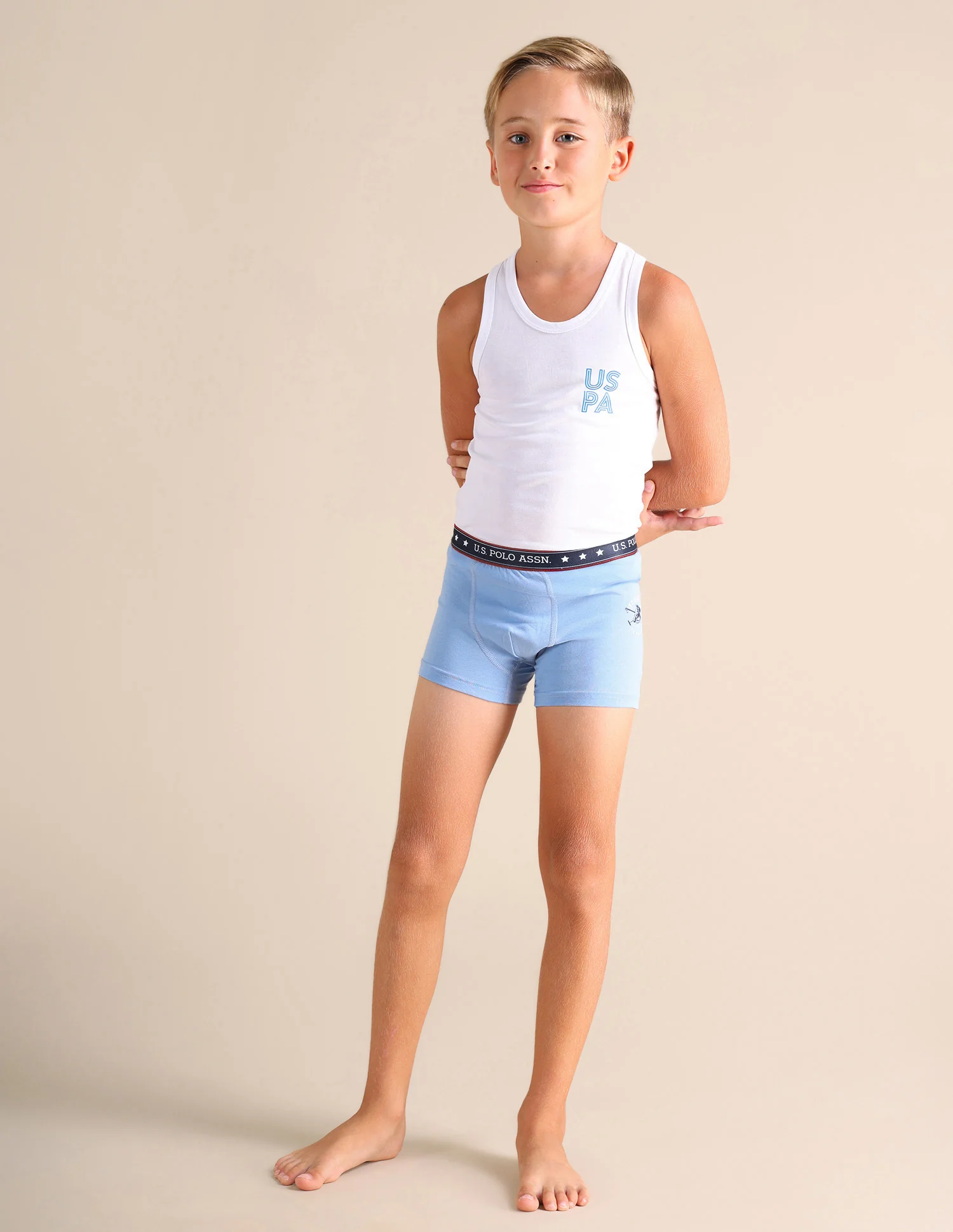 Solid Cotton Spandex EKT03 Trunks - Pack Of 2 - Image 4