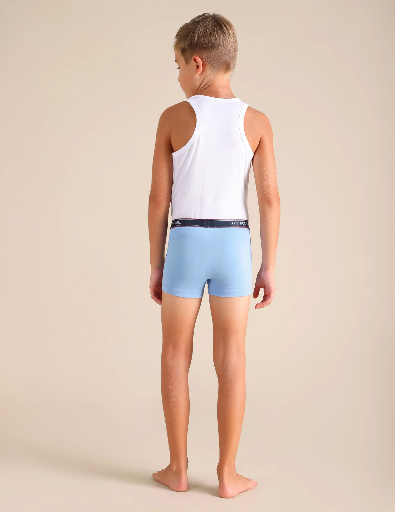 Solid Cotton Spandex EKT03 Trunks - Pack Of 2 - Image 5