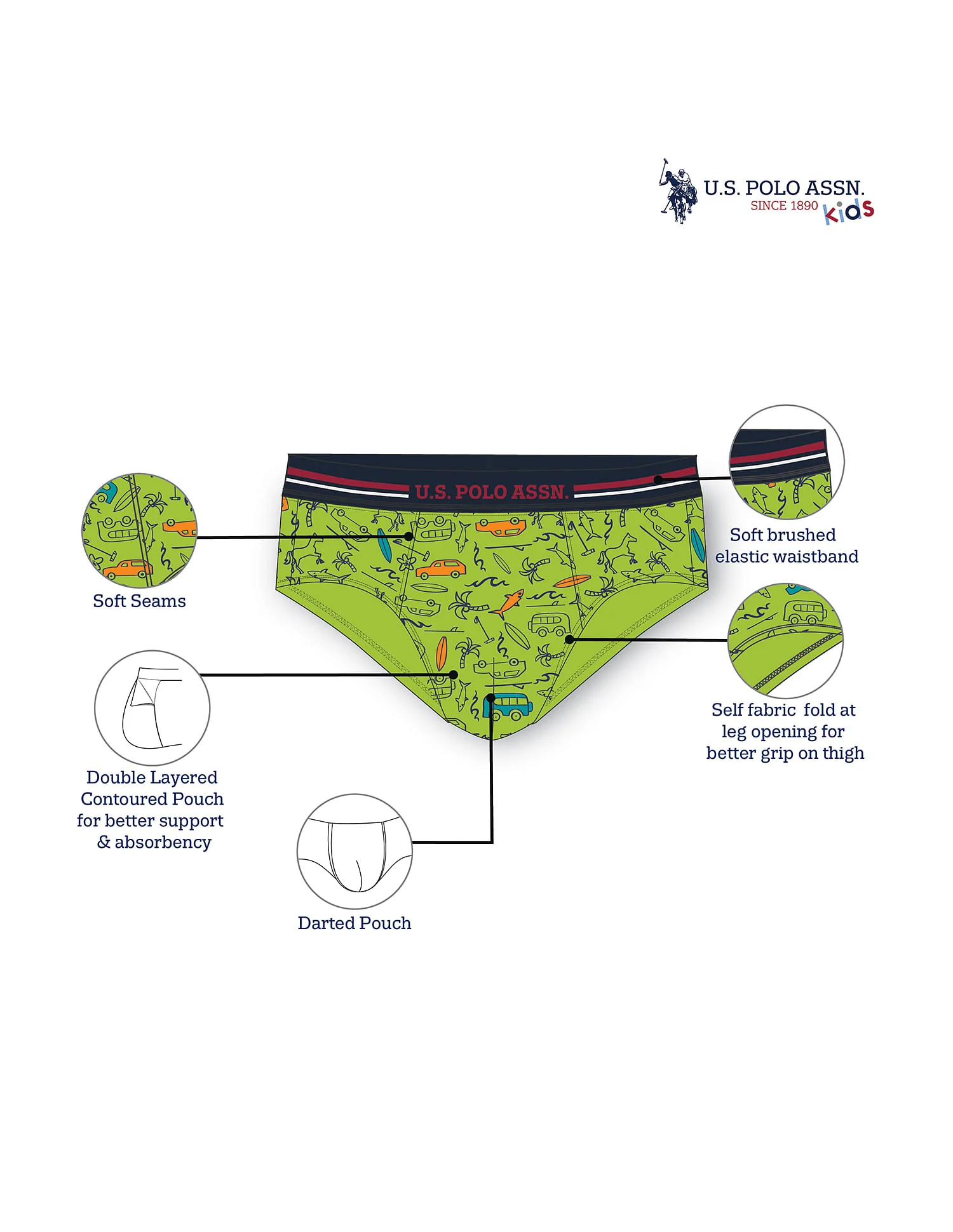 Mid Rise Cotton Spandex IKBB Briefs - Pack Of 3 - Image 7