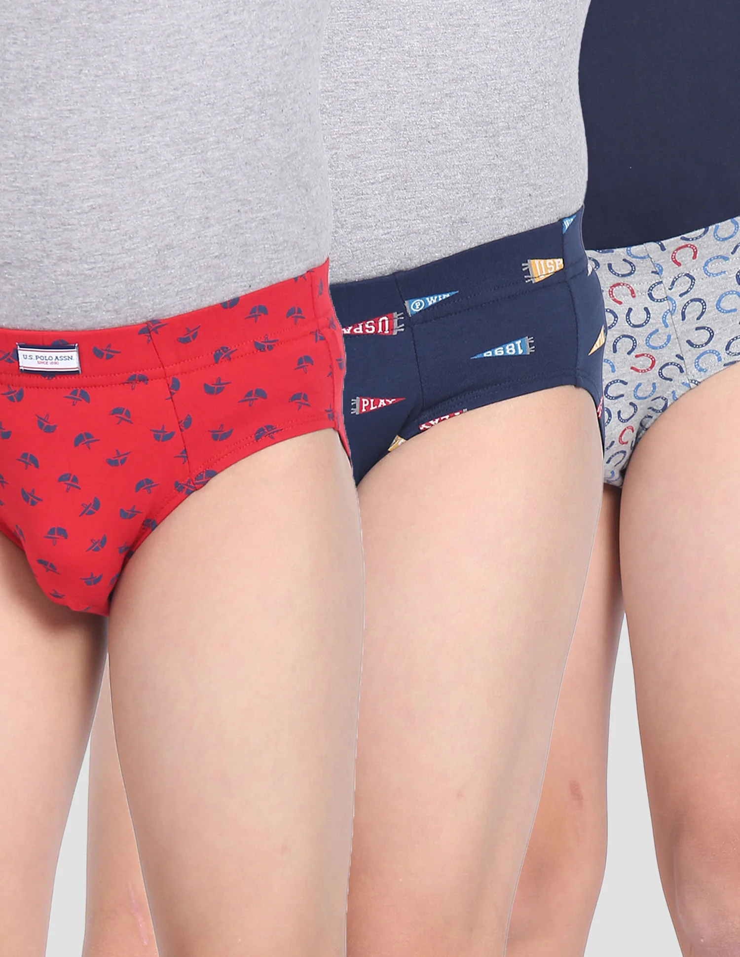 Mid Rise Cotton Spandex OKB01 Briefs - Pack Of 3 - Image 6