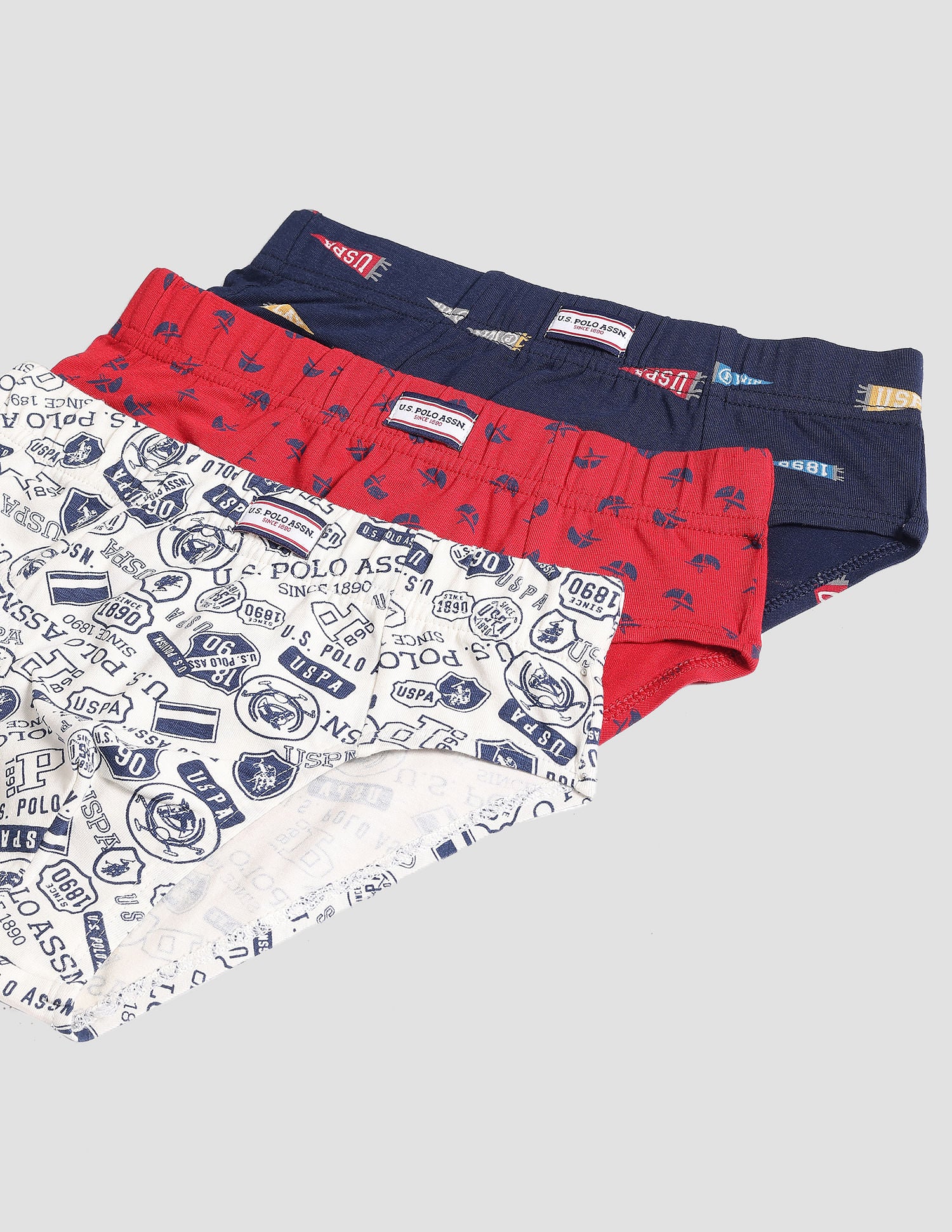 Mid Rise Cotton Spandex OKB01 Briefs - Pack Of 3 - Image 2