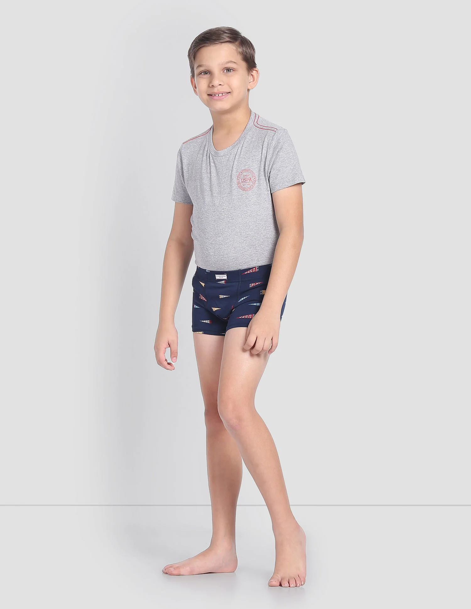 Mid Rise Cotton Spandex OKT01 Trunks - Pack Of 2 - Image 3