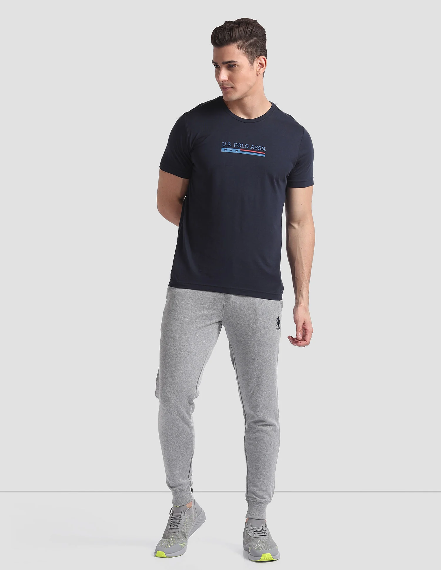 Mid Rise Drawstring Waist I604 Joggers - Pack Of 1 - Image 3