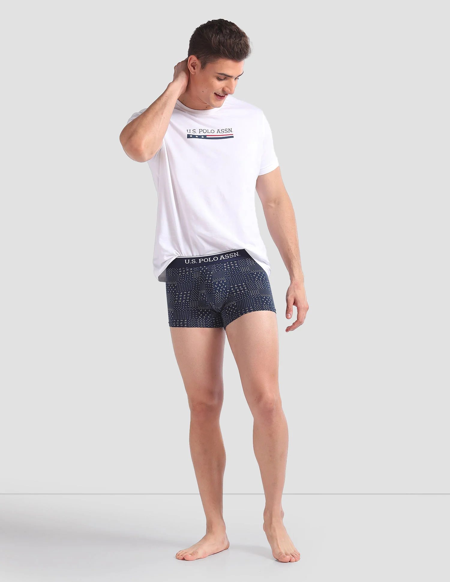 Pack Of 3 Printed Moisture-Wicking Trunks-OET01-BNB-P3 - Image 5
