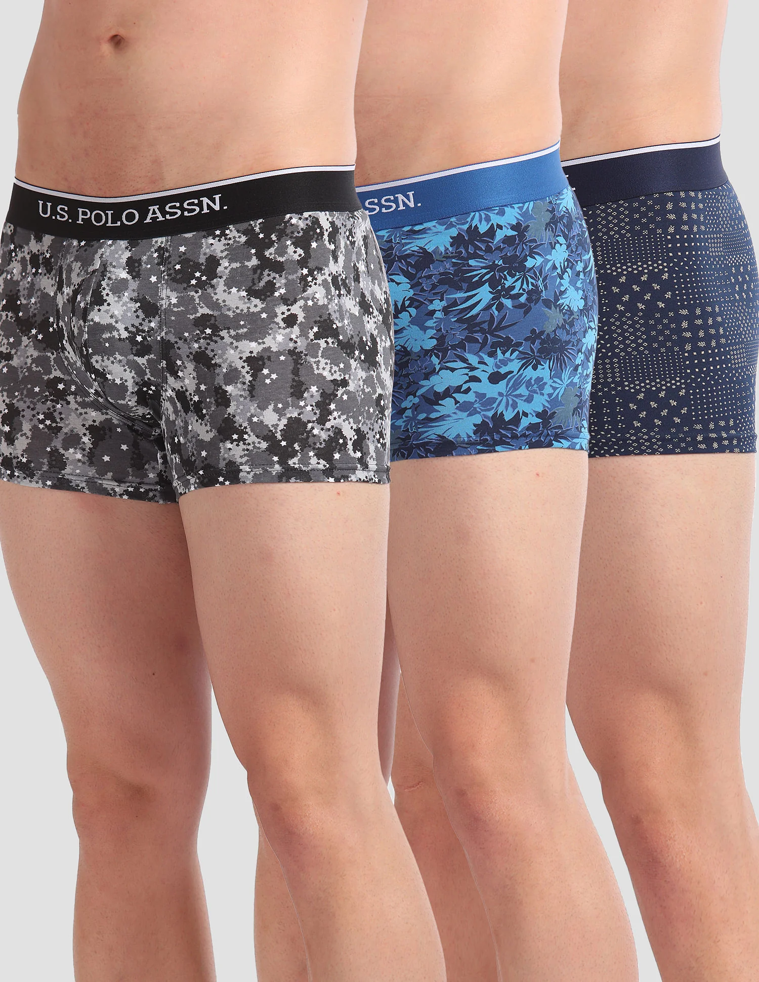 Pack Of 3 Printed Moisture-Wicking Trunks-OET01-BNB-P3 - Image 6
