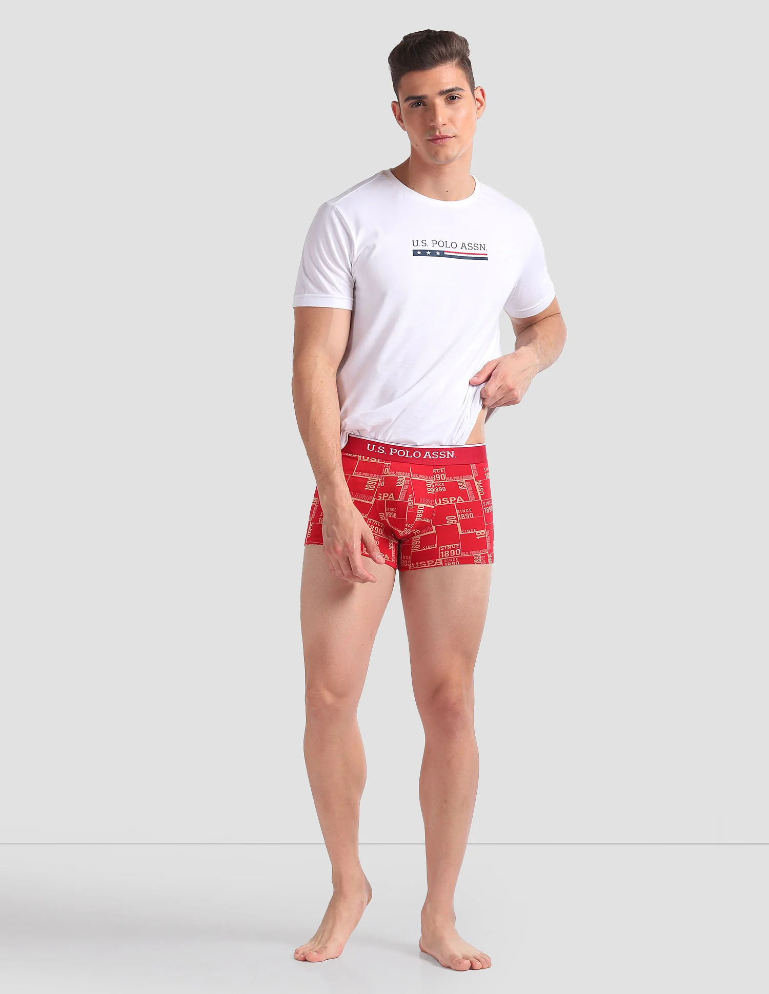 Pack Of 3 Printed Mid-Rise Trunks OET01-BRG-P3 - Image 4