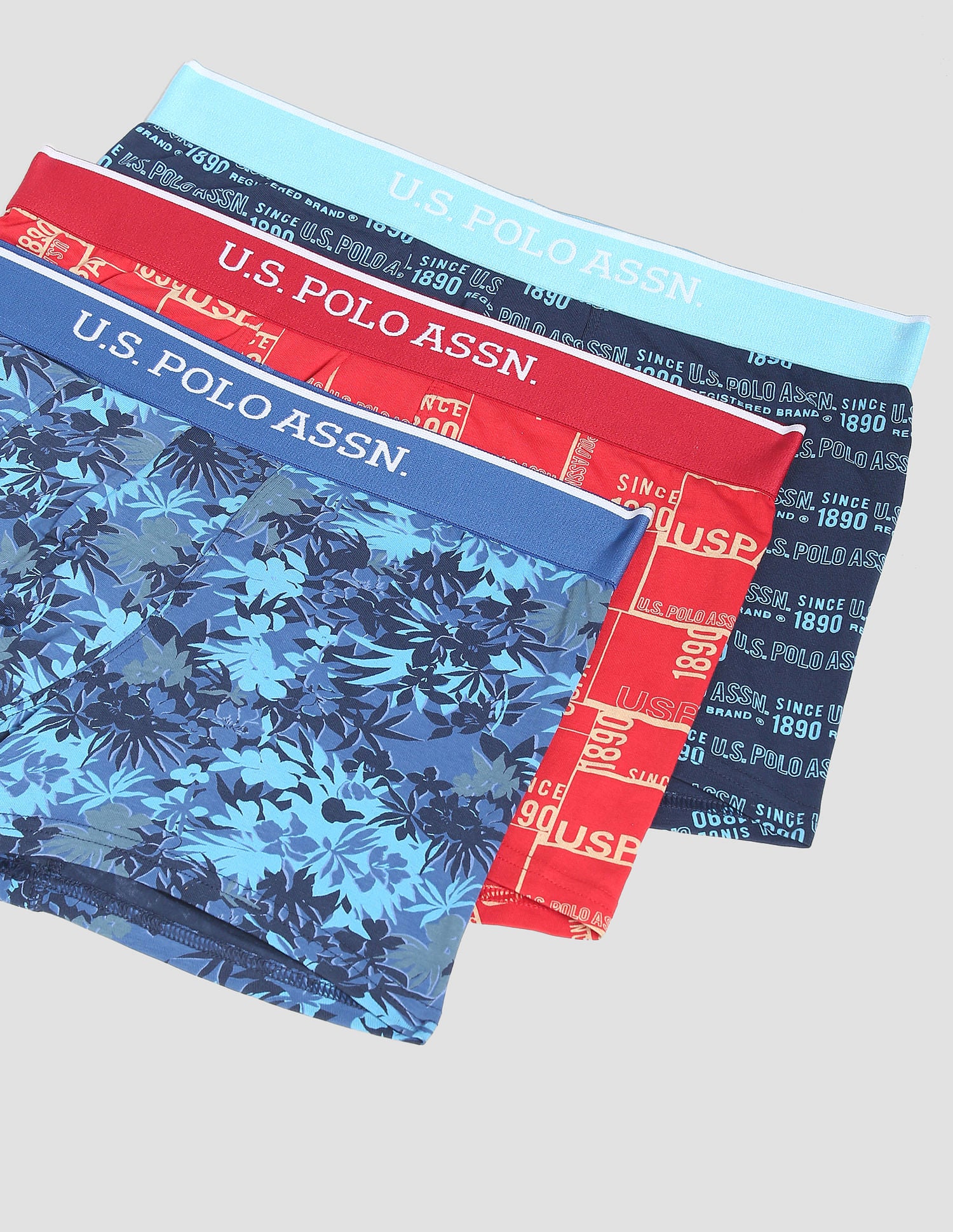 Pack Of 3 Printed Breathibility Moisture-Wicking Trunks OET01-BBR-P3 - Image 2
