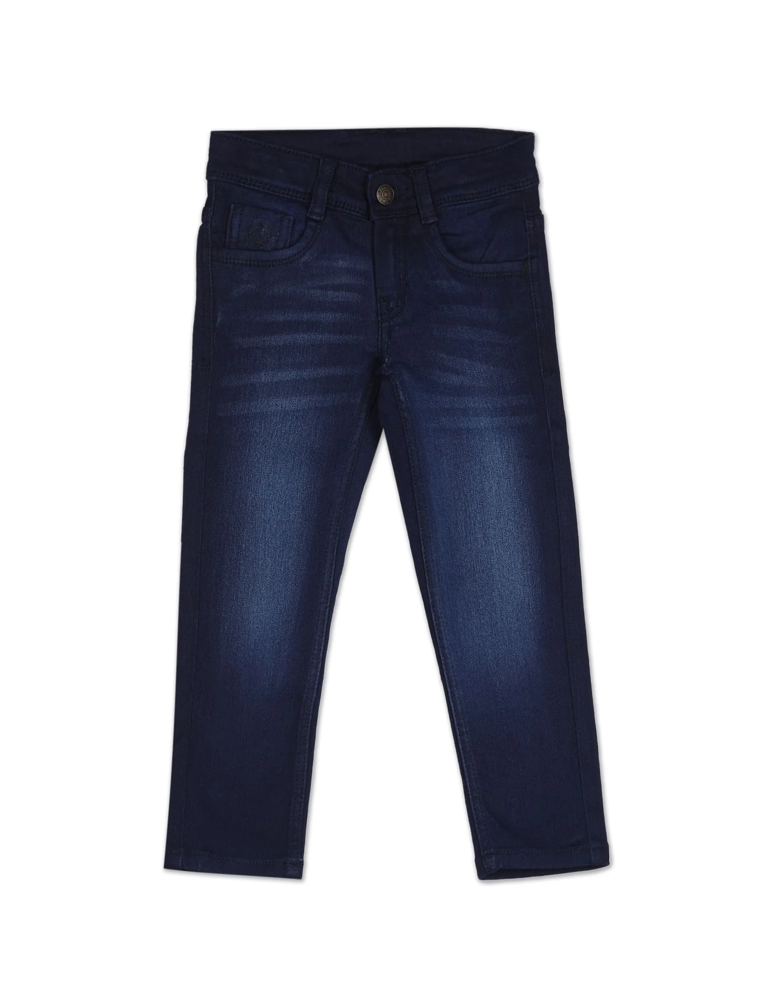 Mid Rise Skinny Fit Stone Wash Jeans