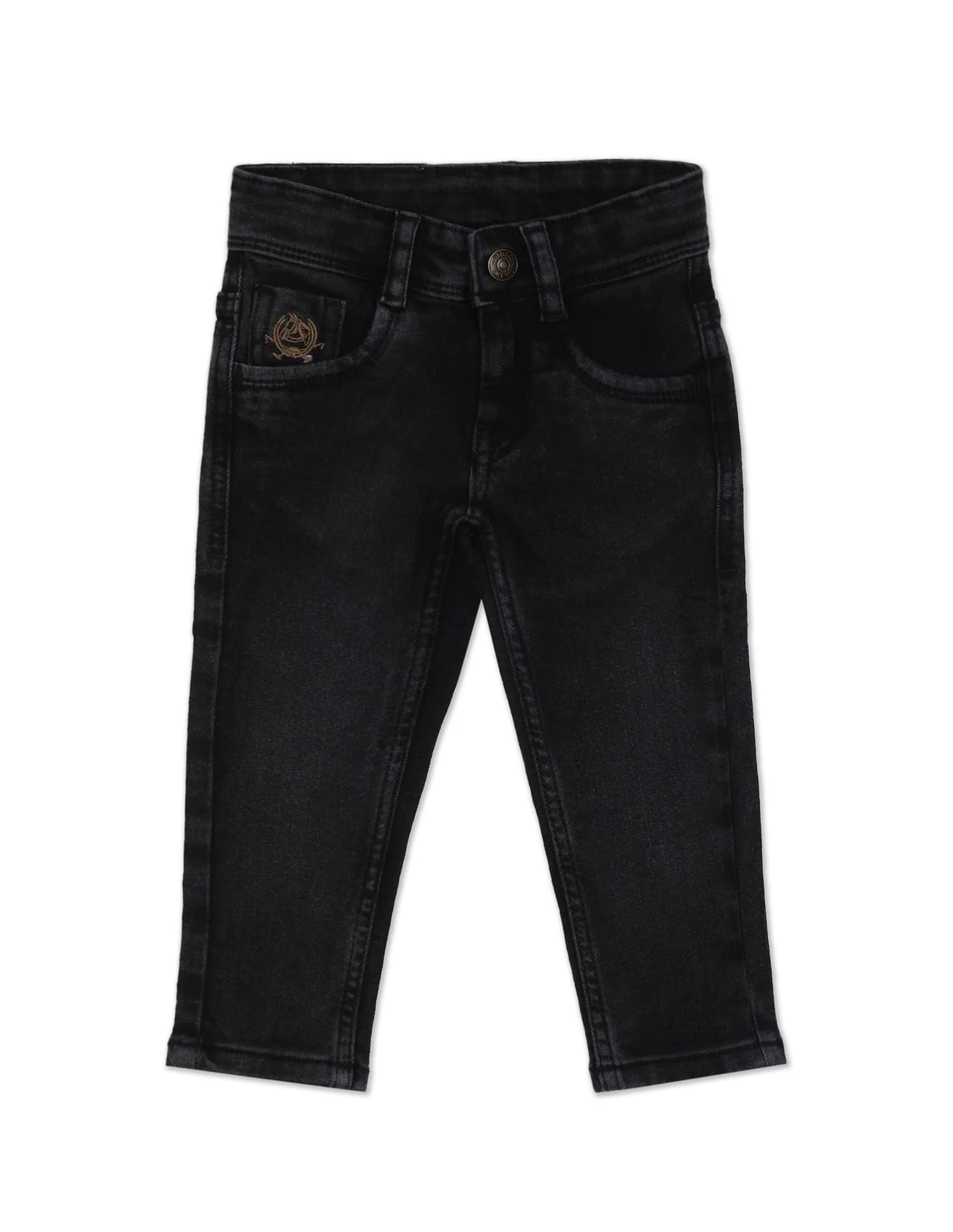 Mid Rise Skinny Fit Stone Wash Jeans