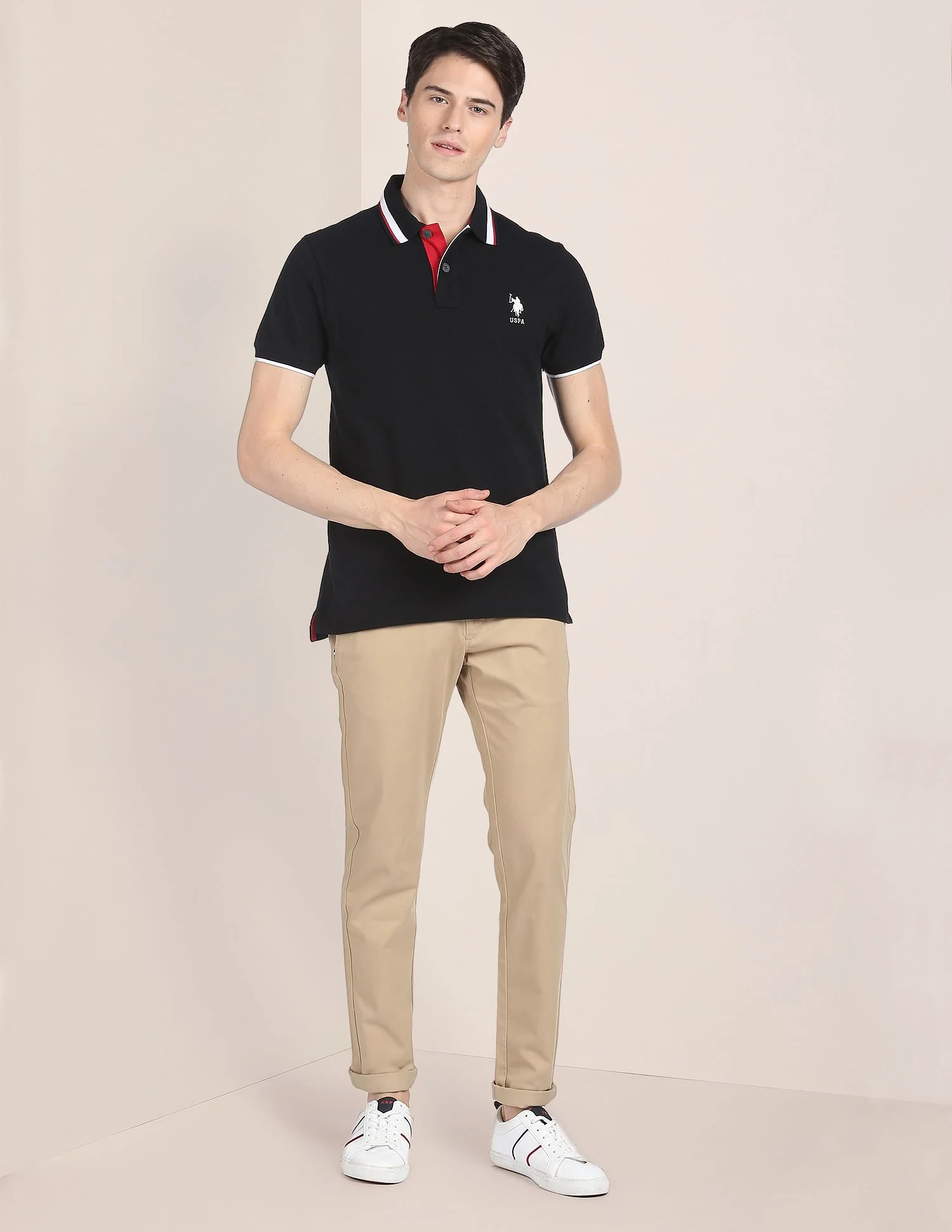 Mid Rise Slim Fit Casual Trousers - Image 3