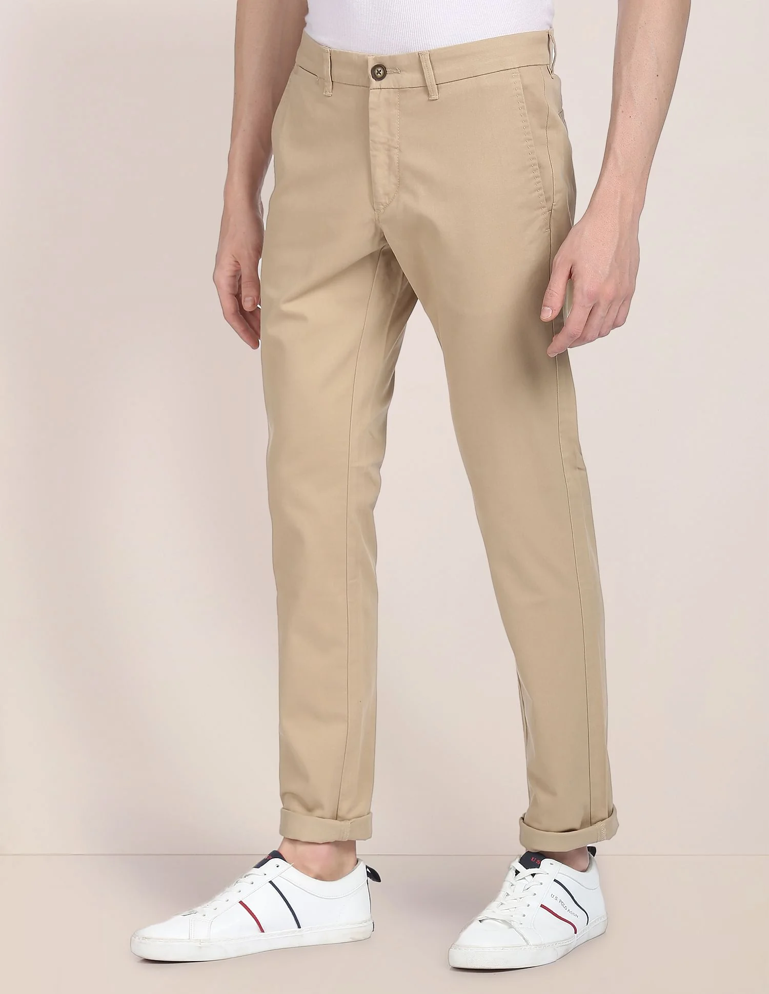 Mid Rise Slim Fit Casual Trousers - Image 4