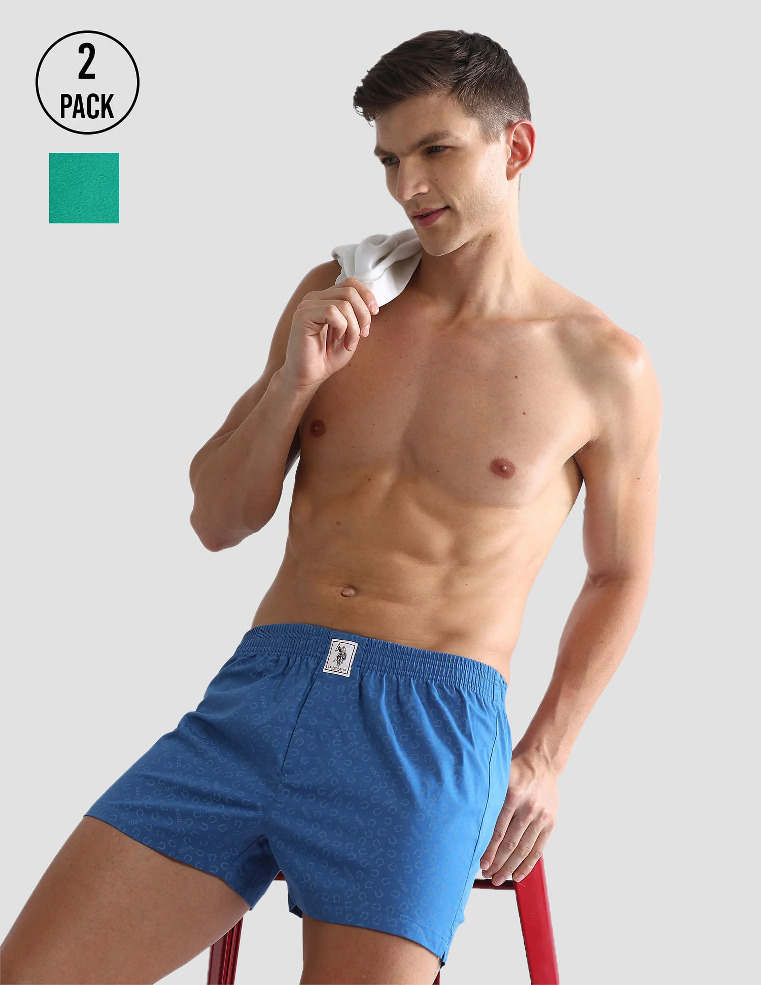 Mid Rise Soft Cotton OEX02 Boxers - Pack Of 2