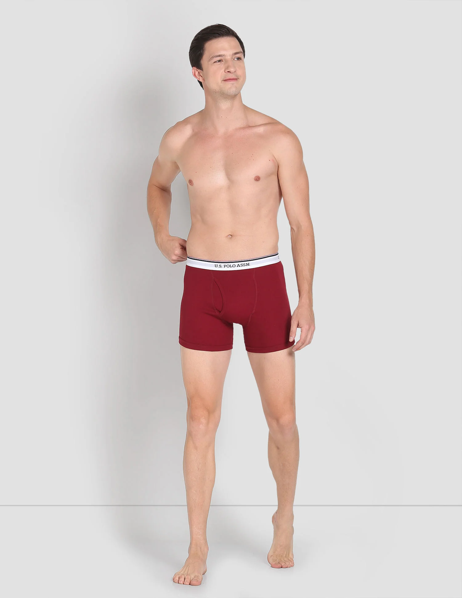 Mid Rise Solid 1667 Trunks - Pack Of 3 - Image 3