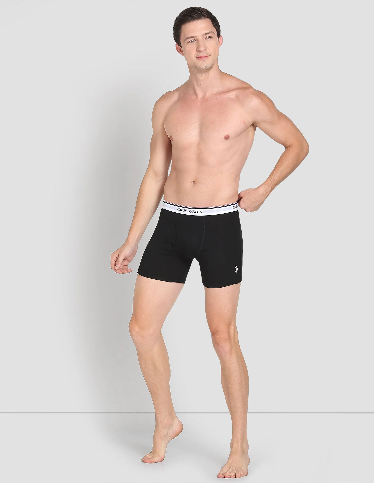 Mid Rise Solid 1667 Trunks - Pack Of 3 - Image 5