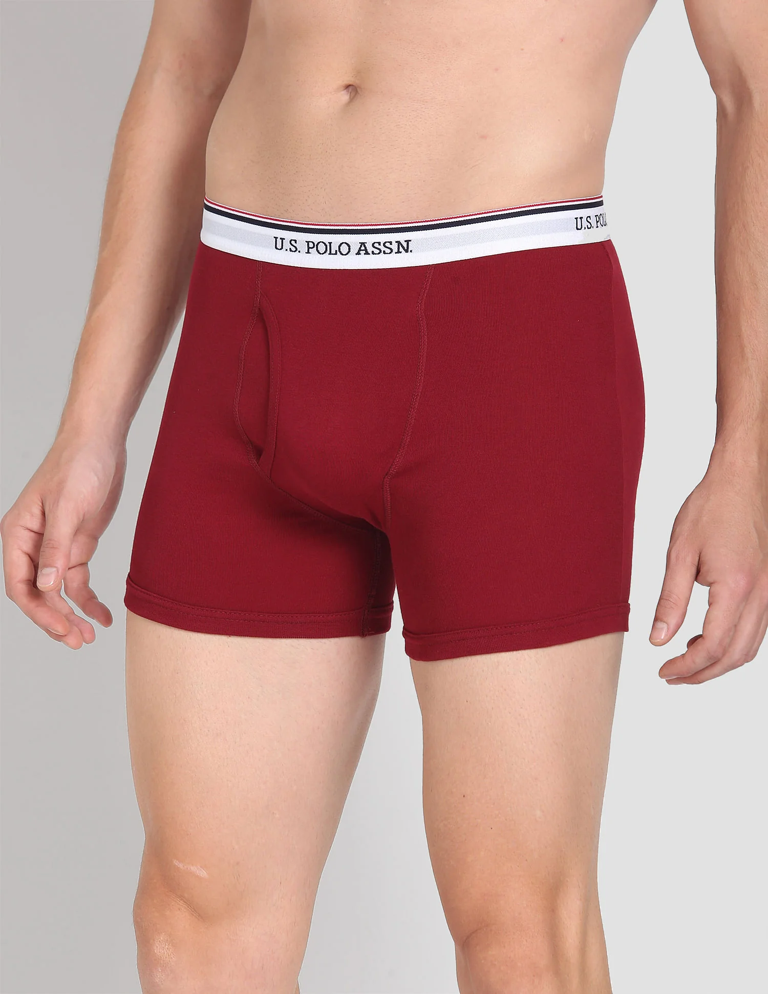 Mid Rise Solid 1667 Trunks - Pack Of 3 - Image 7