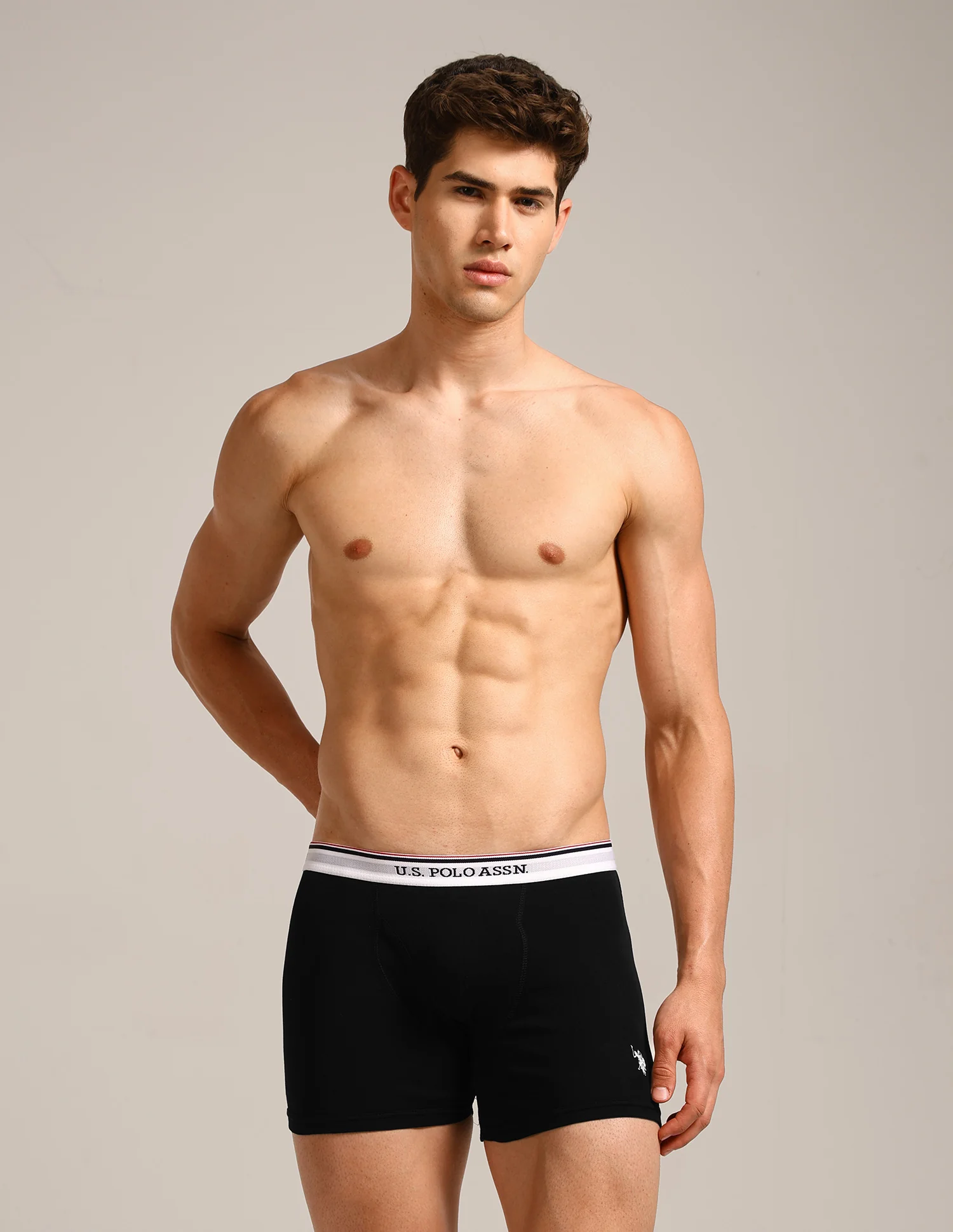 Mid Rise Solid 1667 Trunks - Pack Of 3 - Image 5