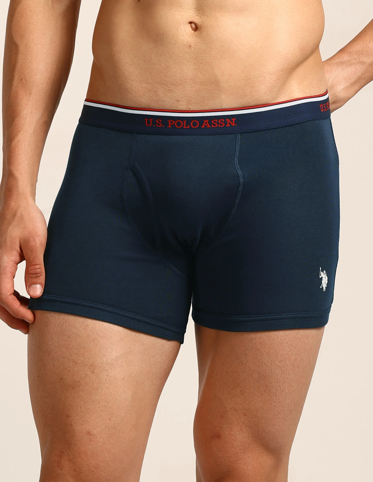 Mid Rise Solid 1667 Trunks - Pack Of 3 - Image 8