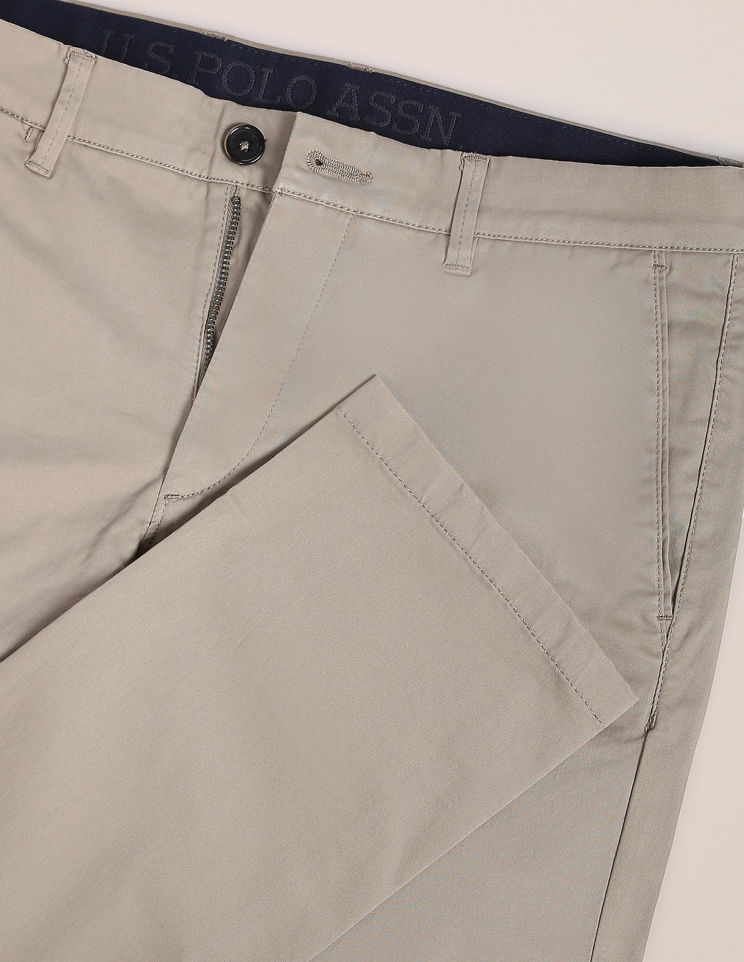 Mid Rise Solid Casual Trousers - Image 2