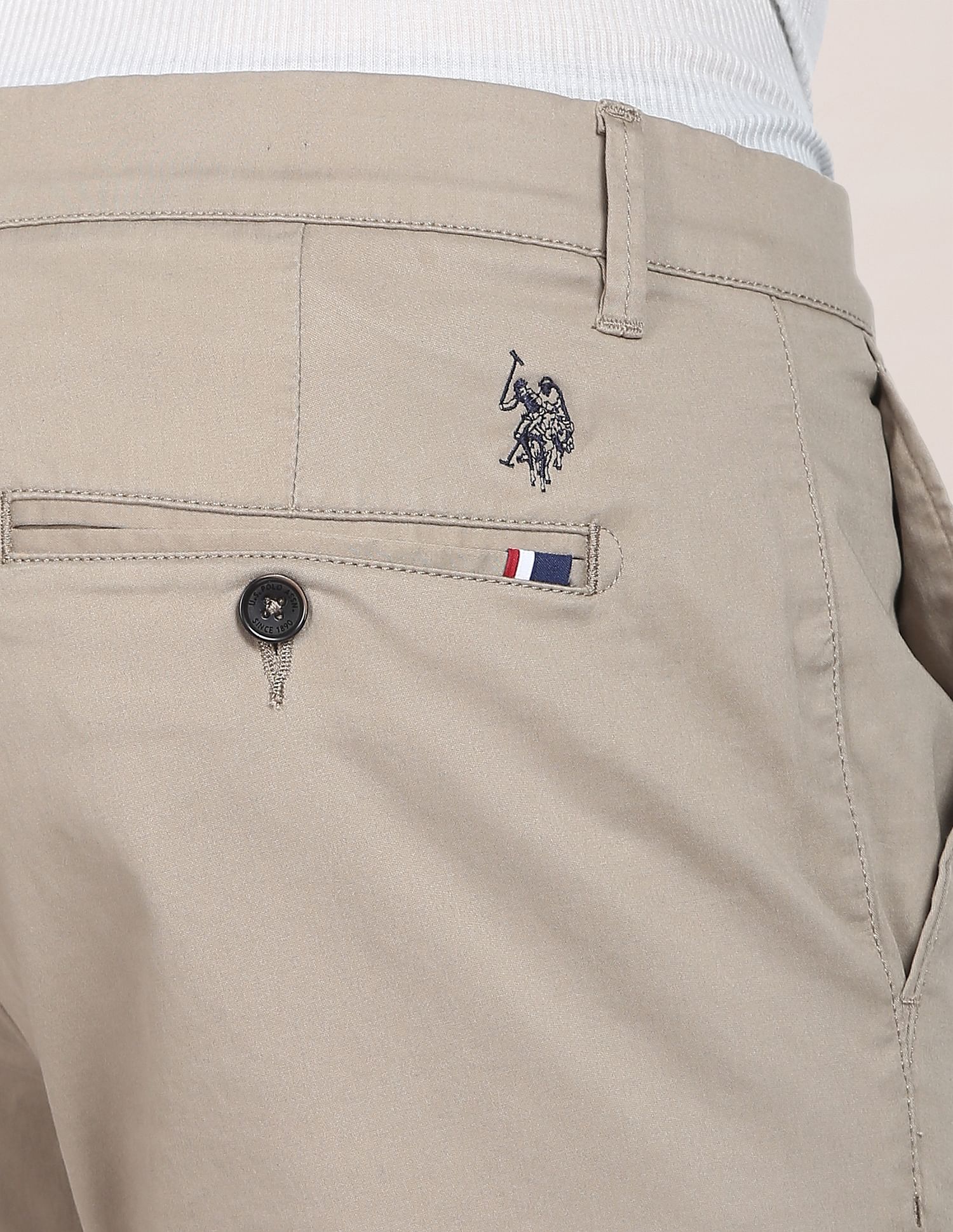 Mid Rise Solid Casual Trousers - Image 6