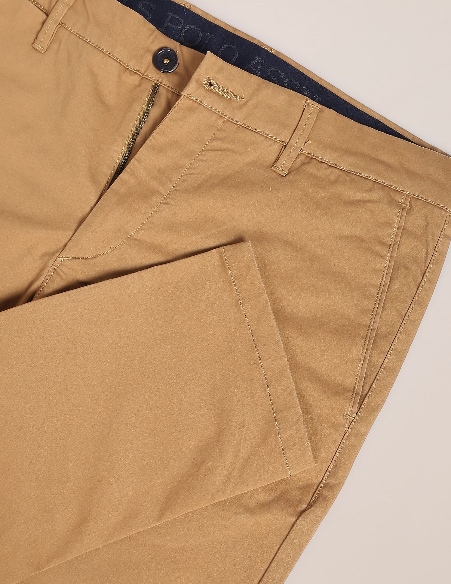 Mid Rise Solid Casual Trousers - Image 2