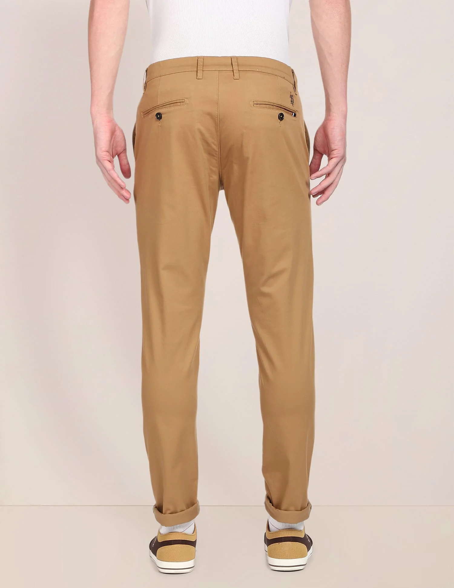 Mid Rise Solid Casual Trousers - Image 5