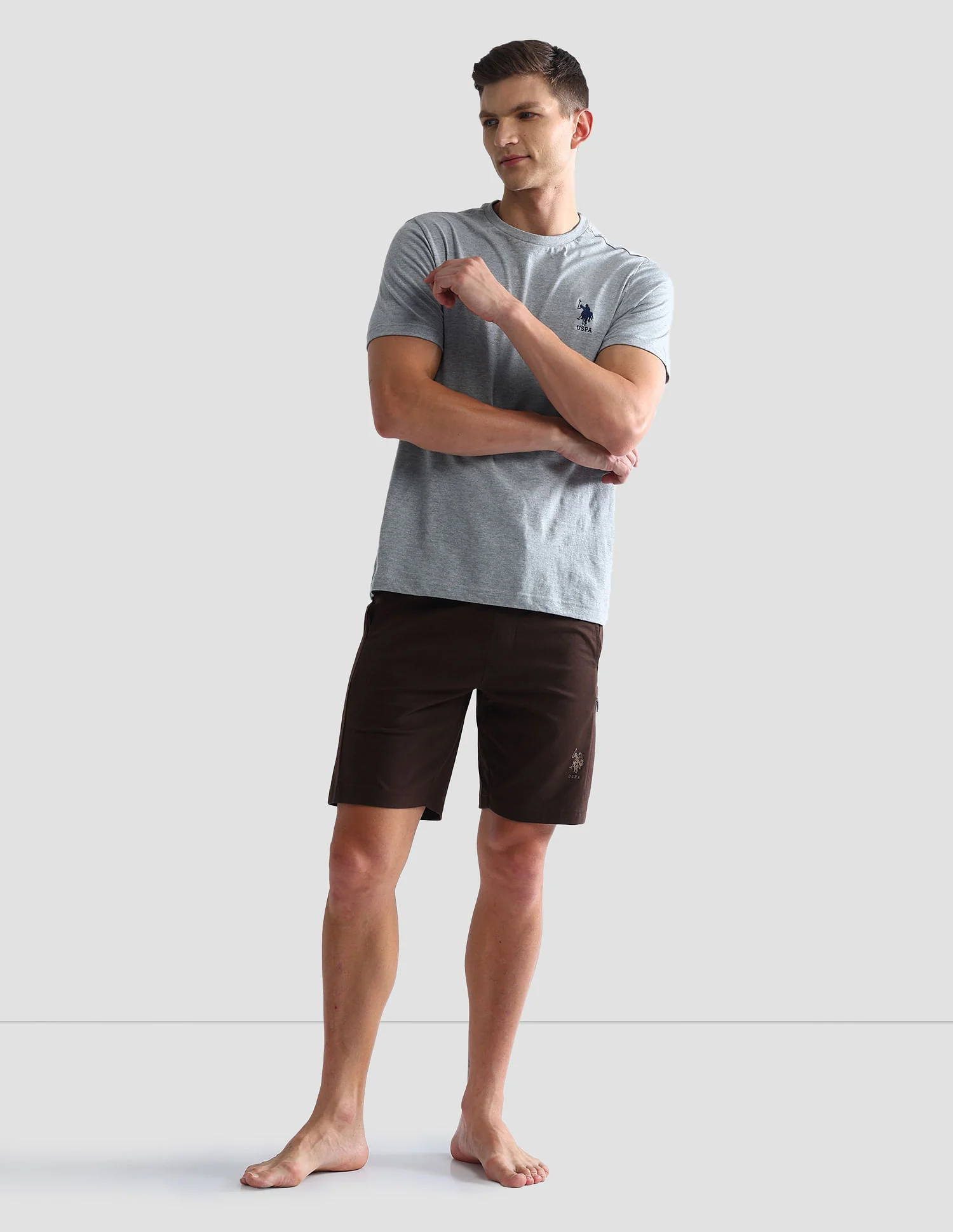 Mid Rise Solid OES04 Lounge Shorts - Pack Of 1 - Image 3