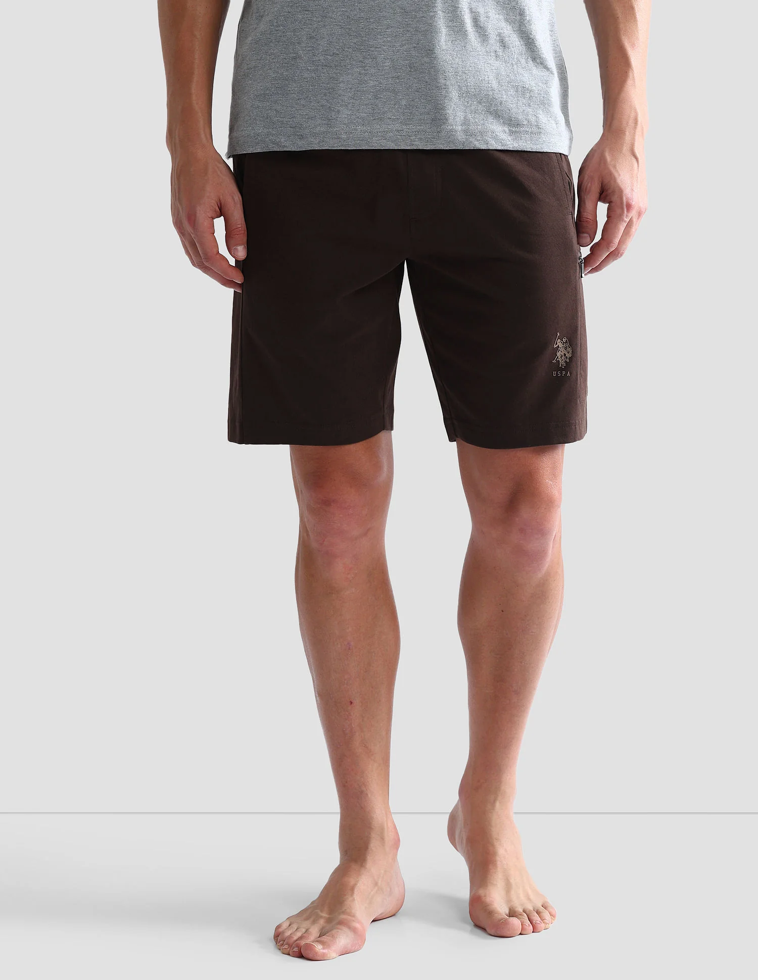 Mid Rise Solid OES04 Lounge Shorts - Pack Of 1 - Image 6