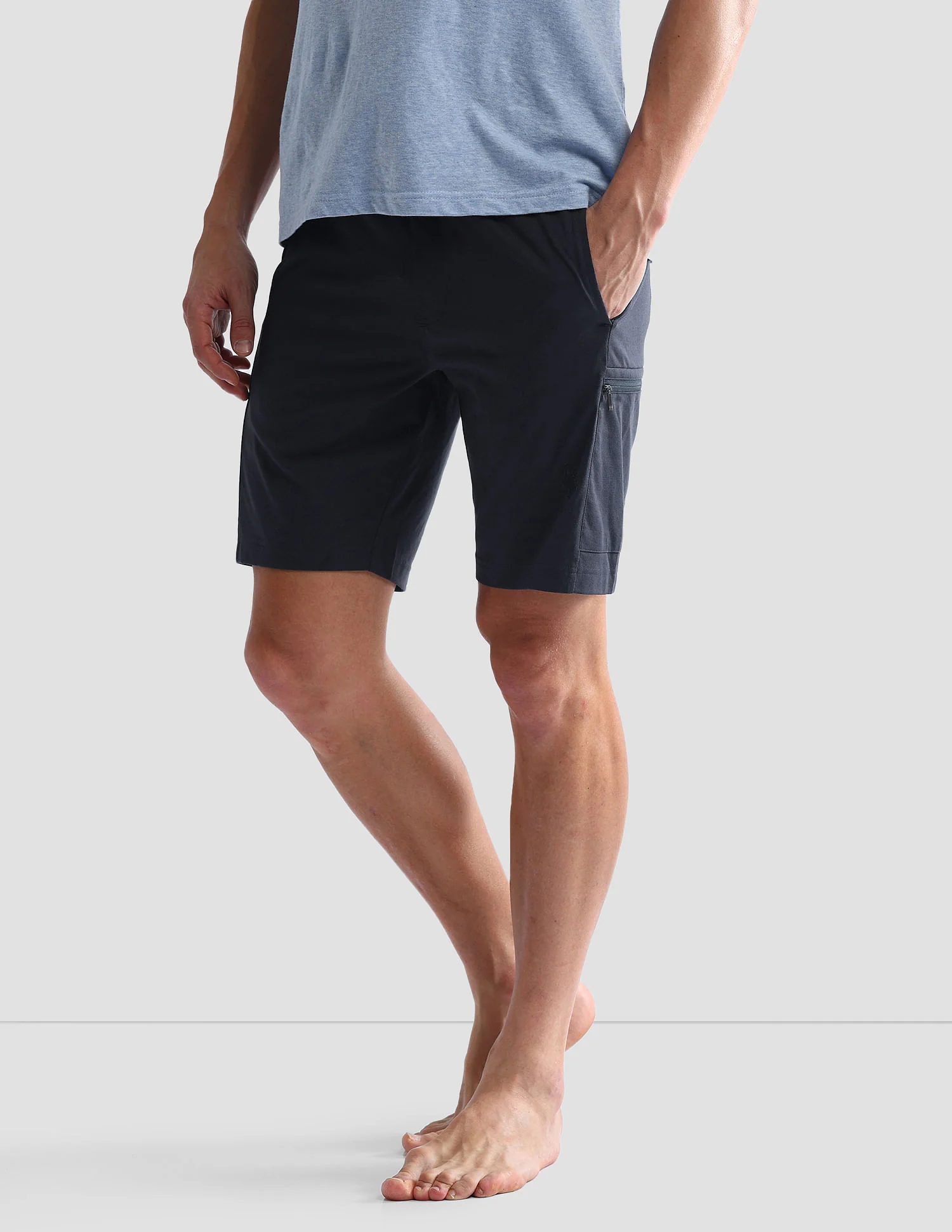 Mid Rise Solid OES04 Lounge Shorts - Pack Of 1 - Image 4