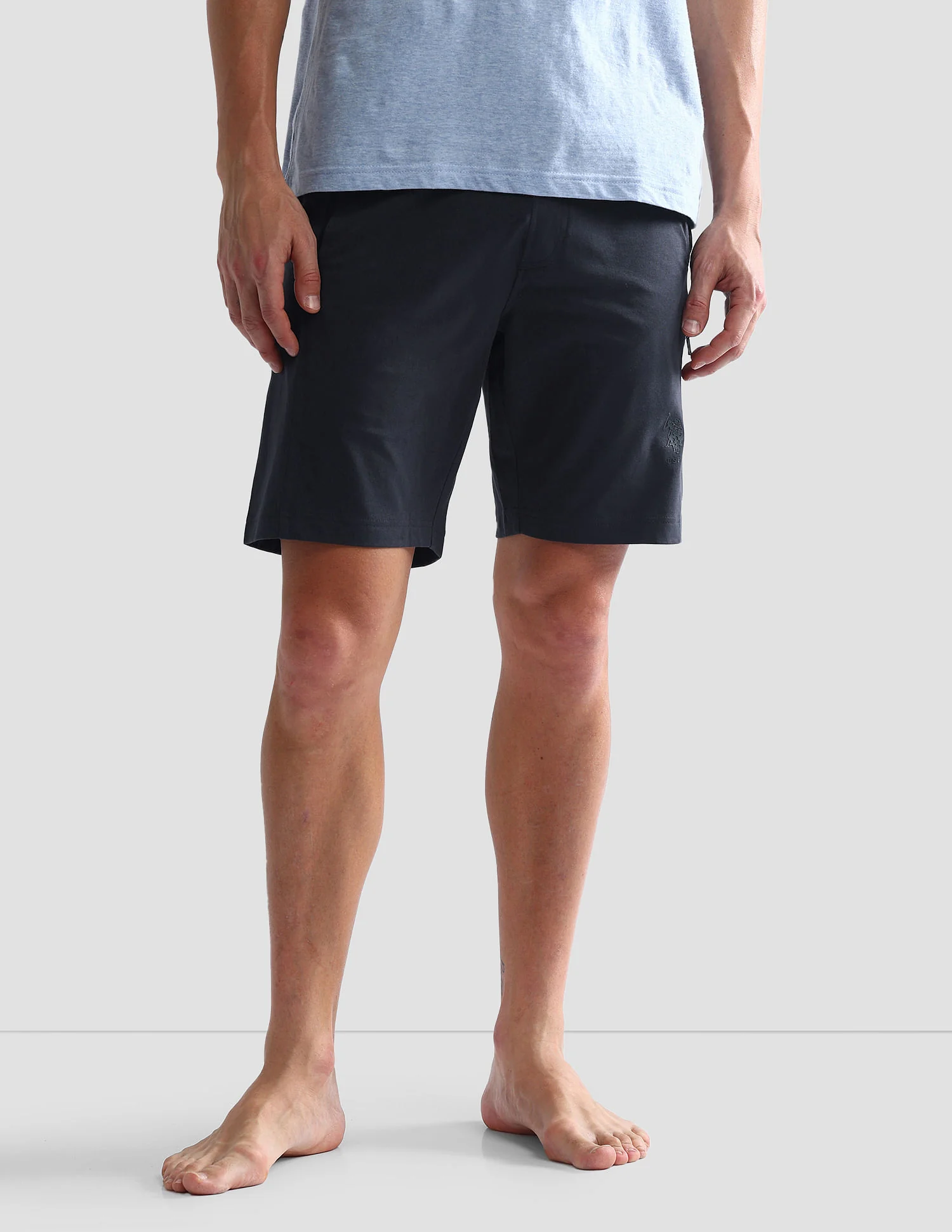 Mid Rise Solid OES04 Lounge Shorts - Pack Of 1 - Image 6