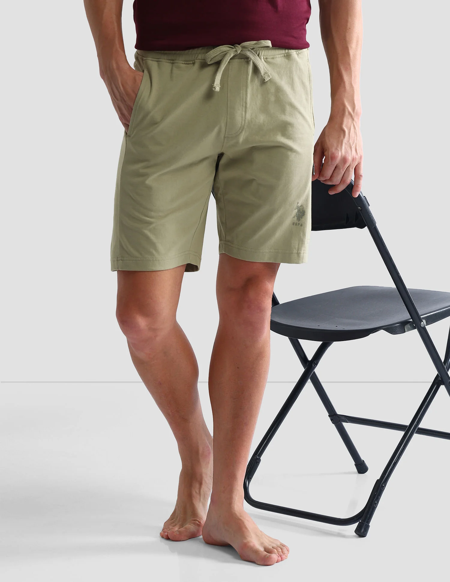 Mid Rise Solid OES04 Lounge Shorts - Pack Of 1