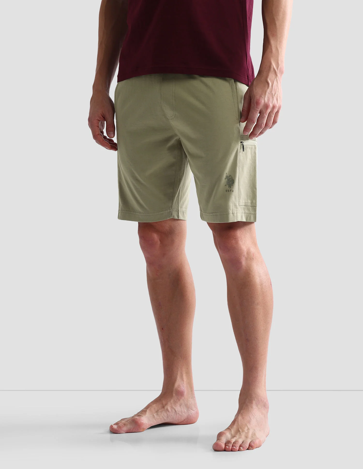 Mid Rise Solid OES04 Lounge Shorts - Pack Of 1 - Image 4