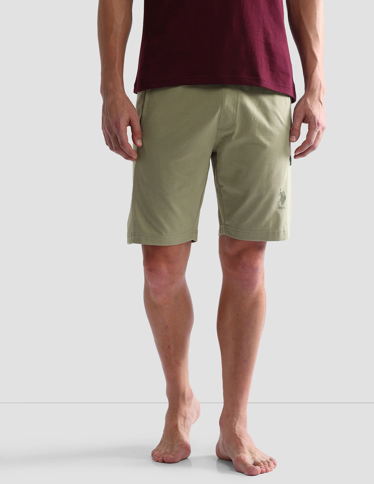 Mid Rise Solid OES04 Lounge Shorts - Pack Of 1 - Image 6