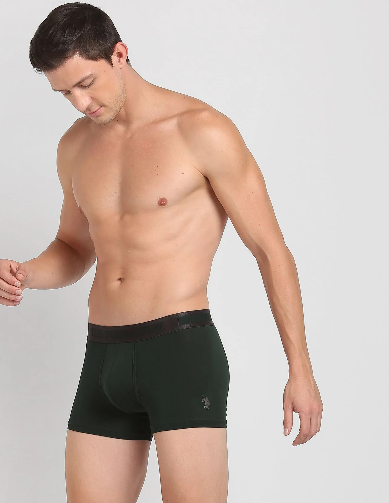 Mid Rise Solid PT001 Premium Trunks - Pack Of 1