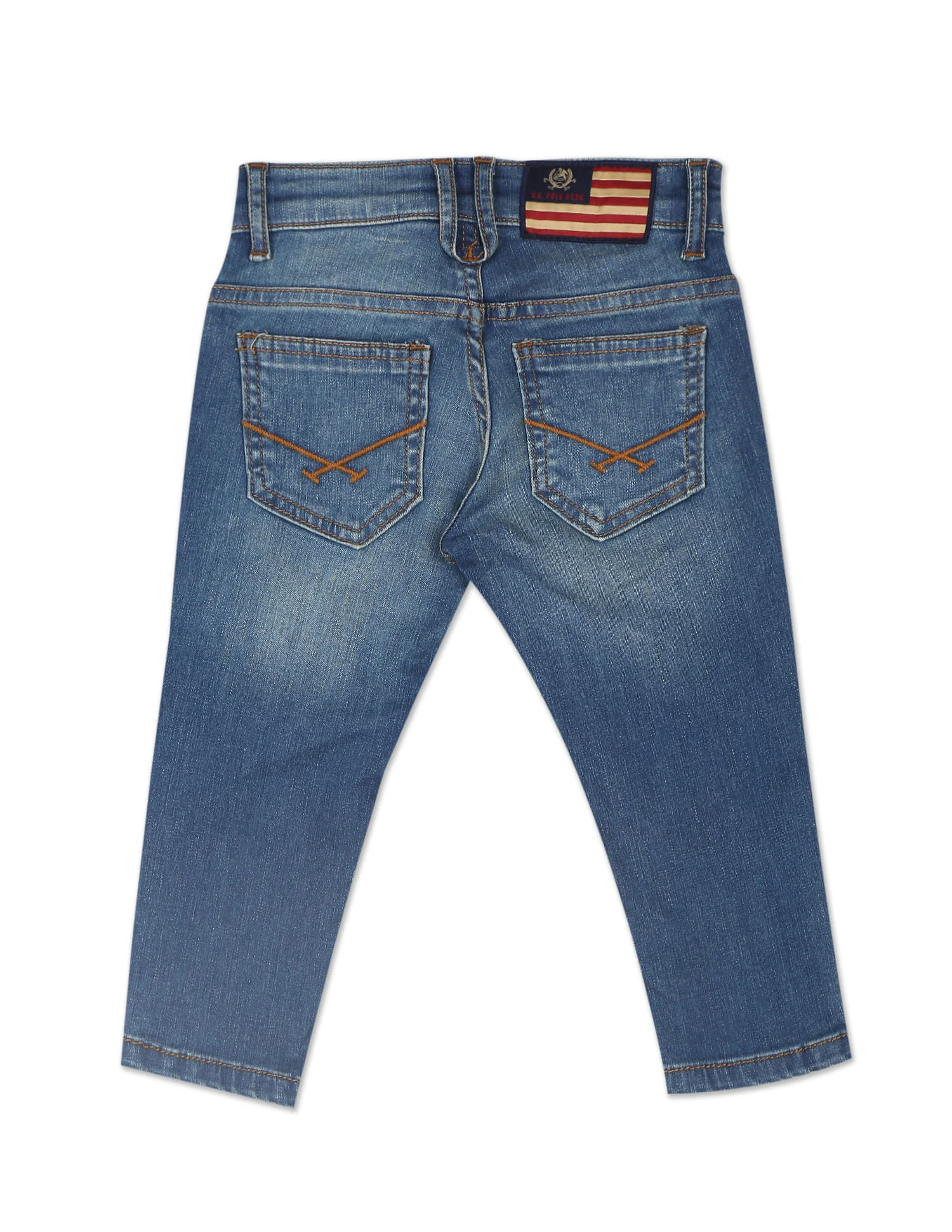 Mid Rise Stone Wash Jeans - Image 2