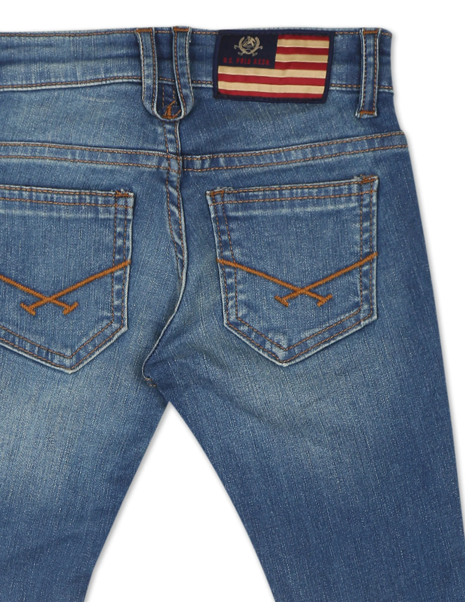 Mid Rise Stone Wash Jeans - Image 5