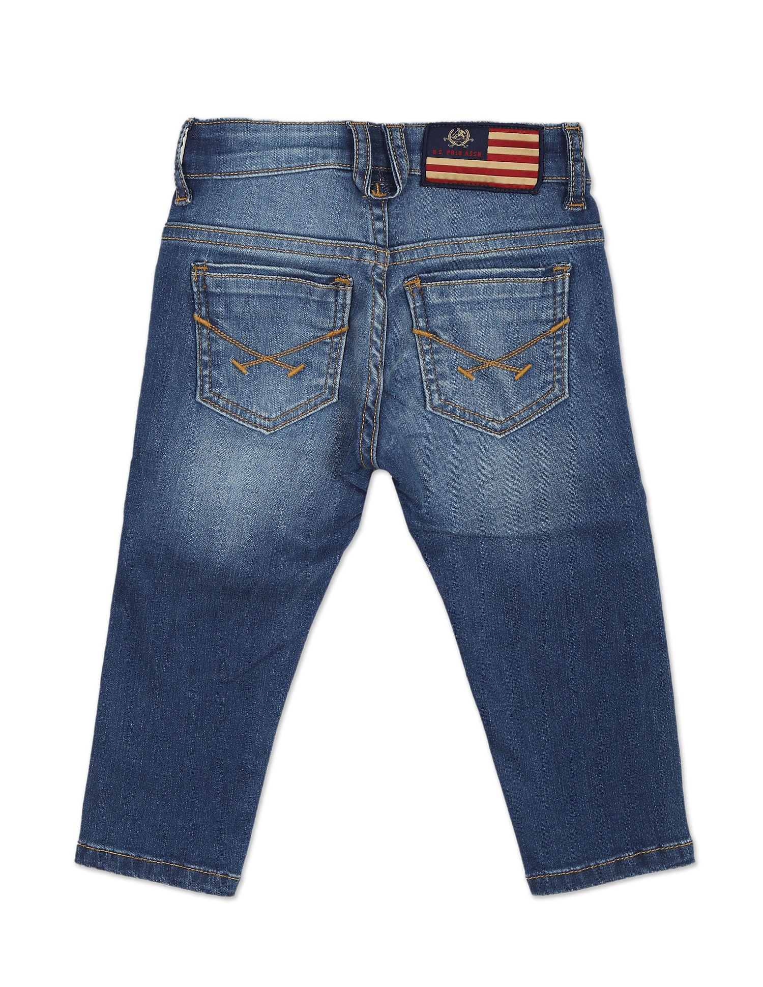 Mid Rise Stone Wash Jeans - Image 2
