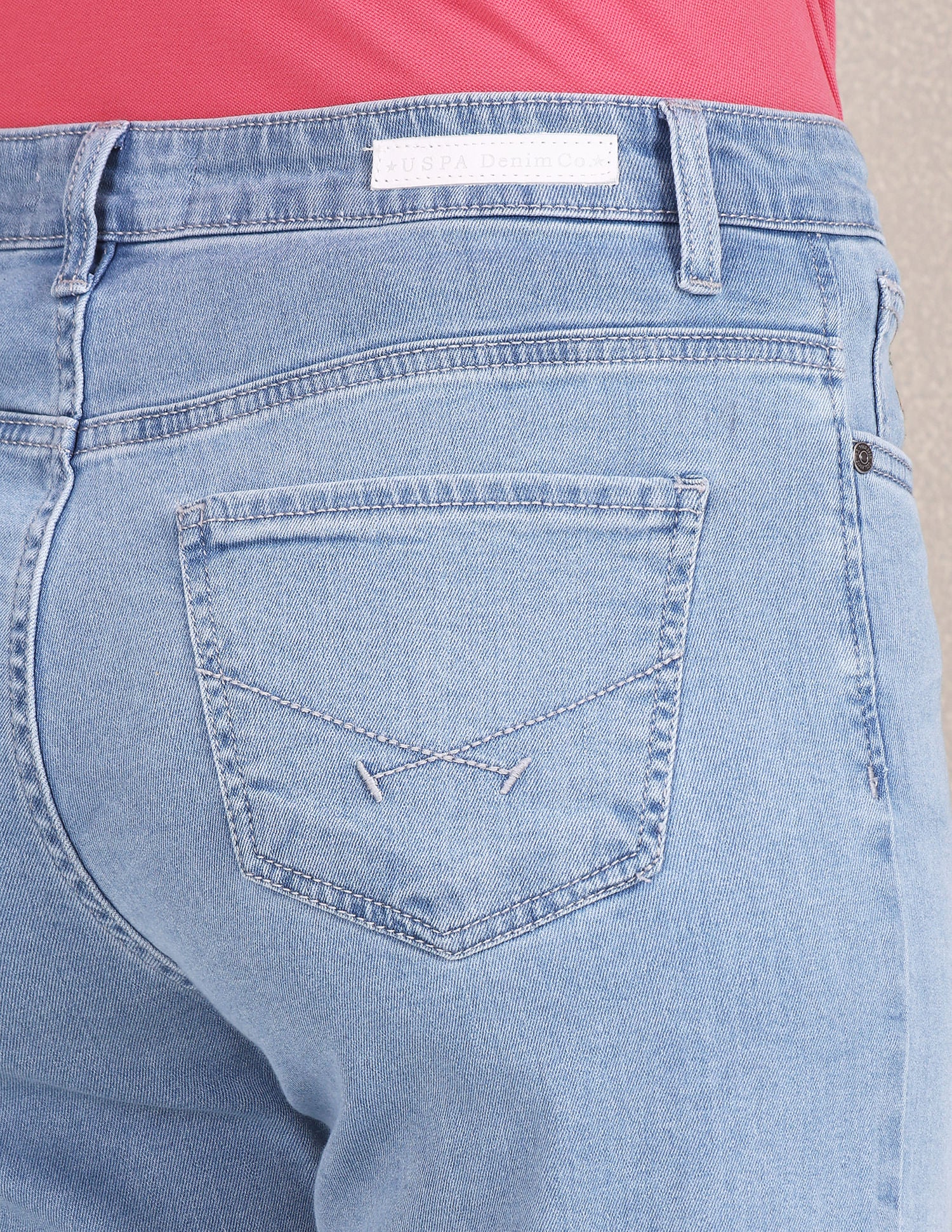 Mid Rise Stone Wash Wide Leg Jeans - Image 7