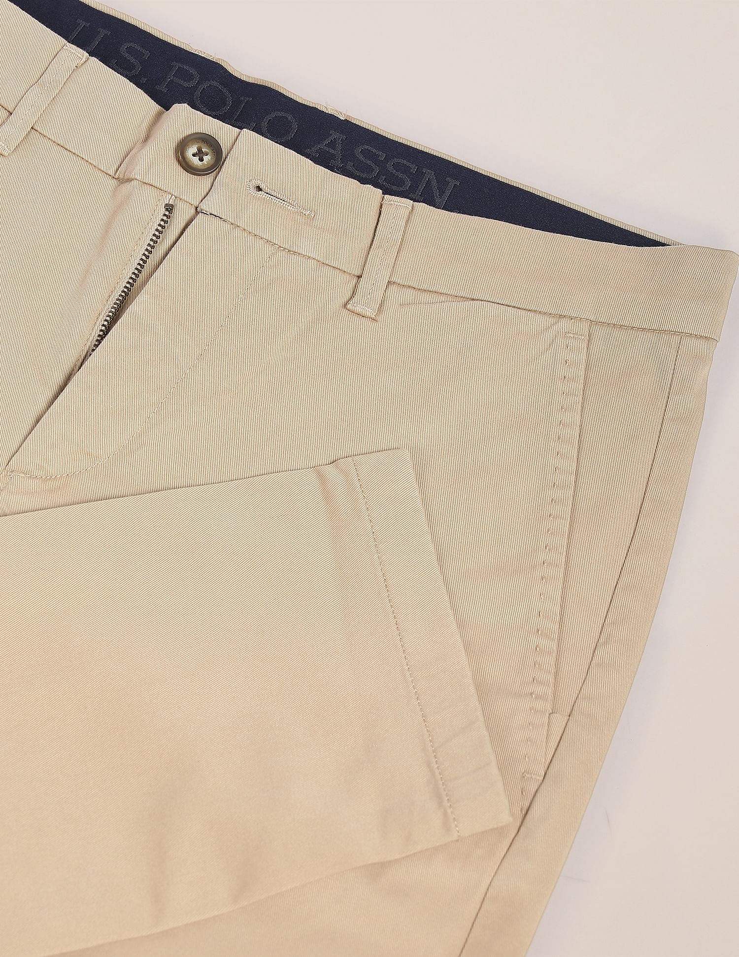 Mid Rise Twill Casual Trousers - Image 2