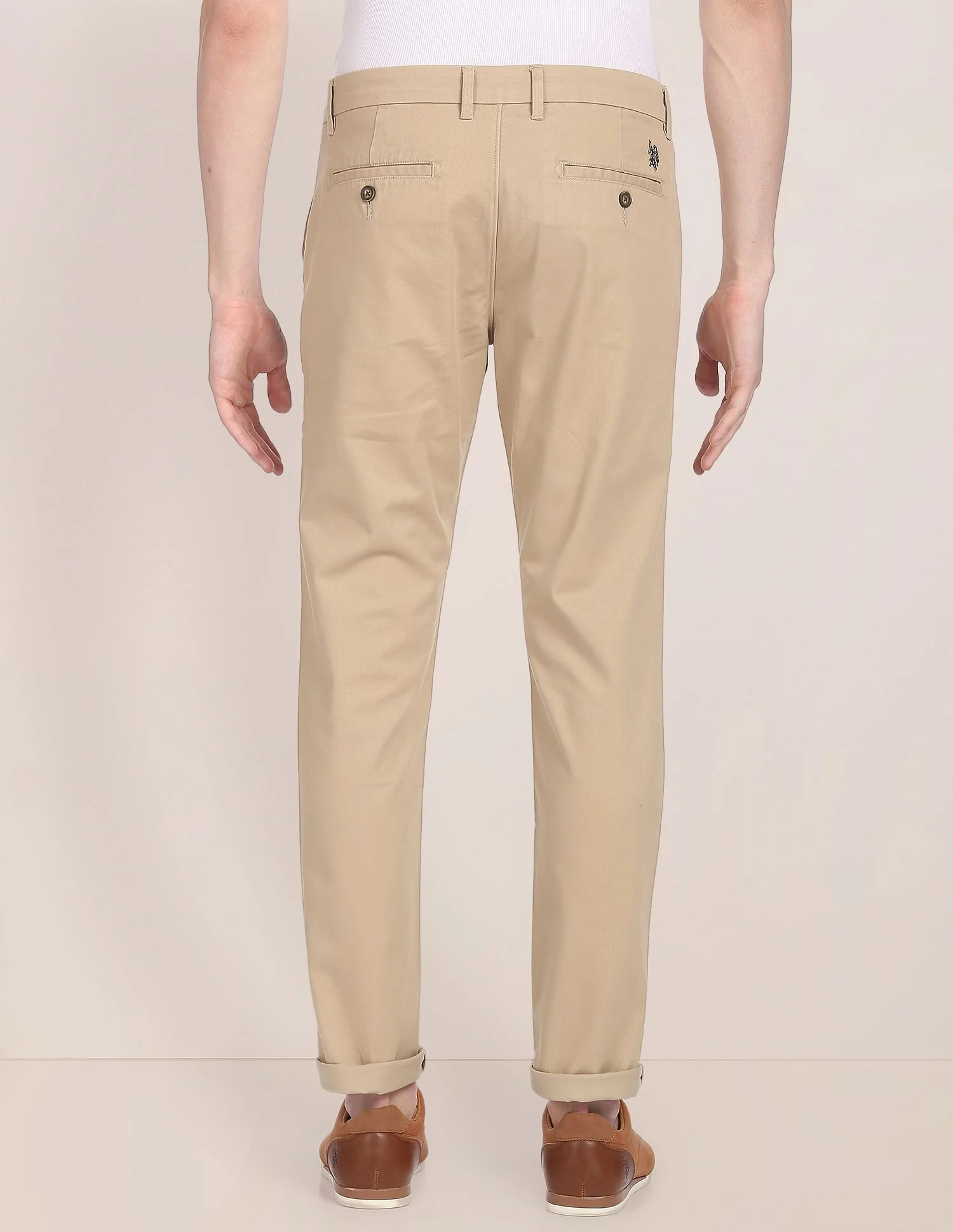 Mid Rise Twill Casual Trousers - Image 5