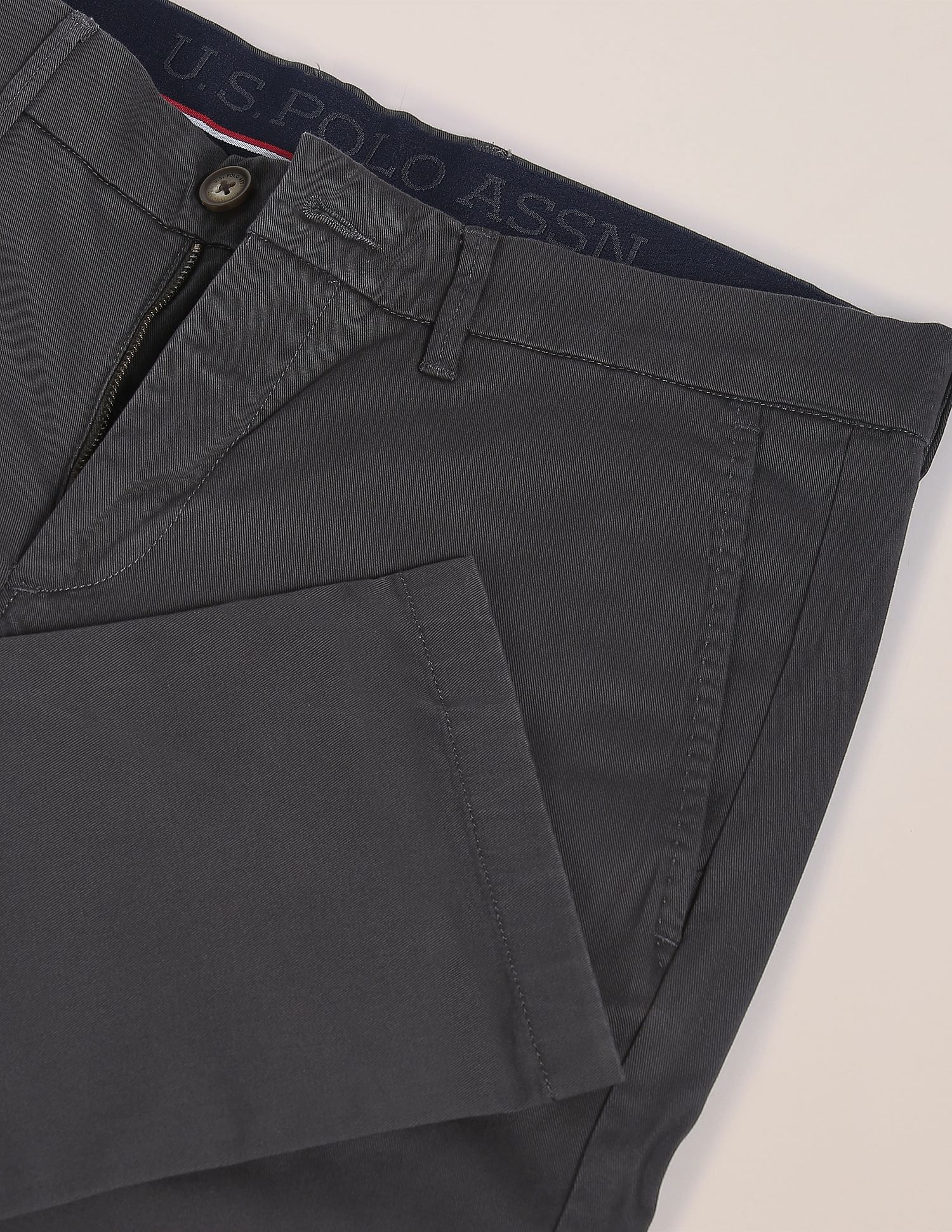 Mid Rise Twill Casual Trousers - Image 2