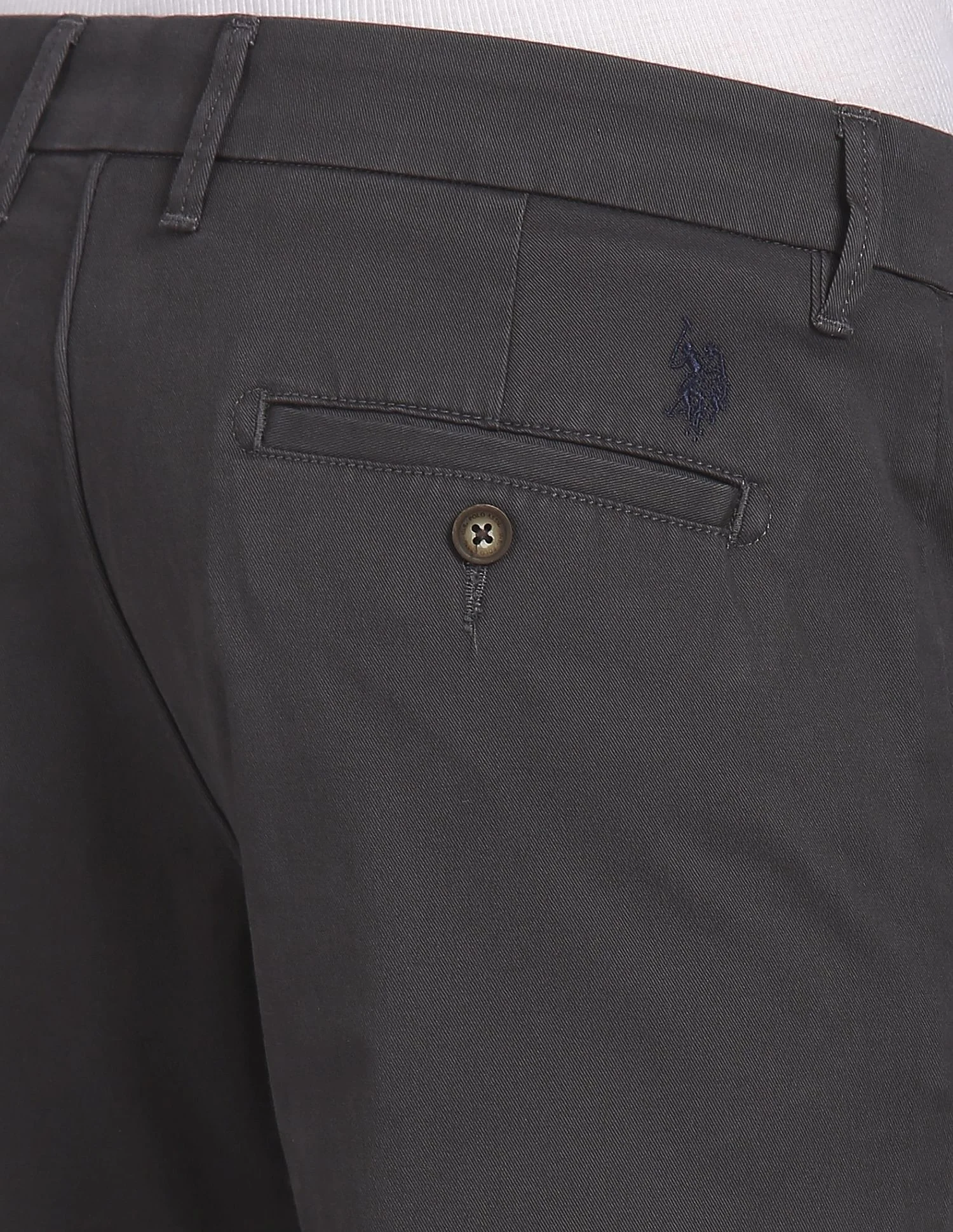 Mid Rise Twill Casual Trousers - Image 7