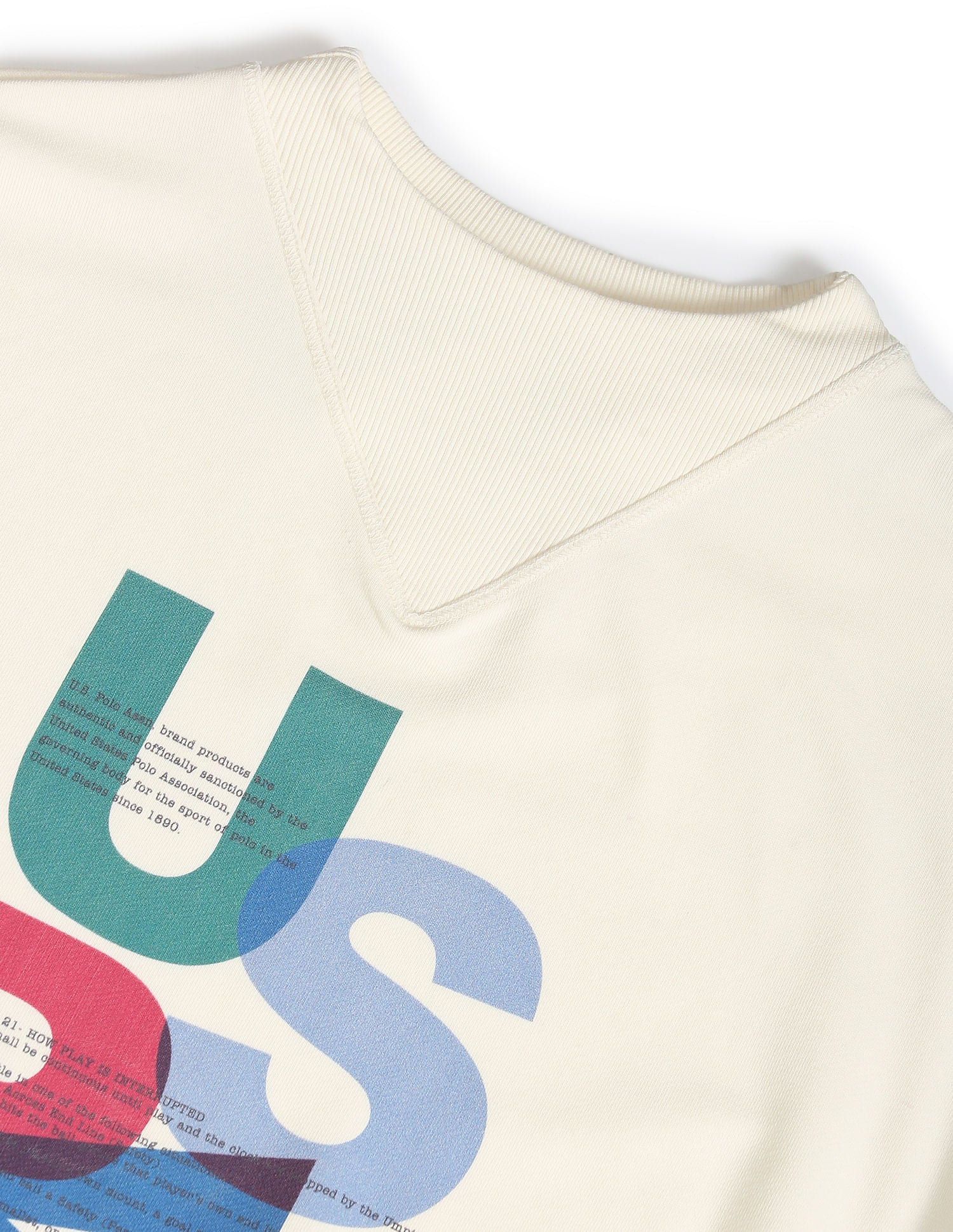 Mock Neck Brand Print Sweatshirt - Image 2