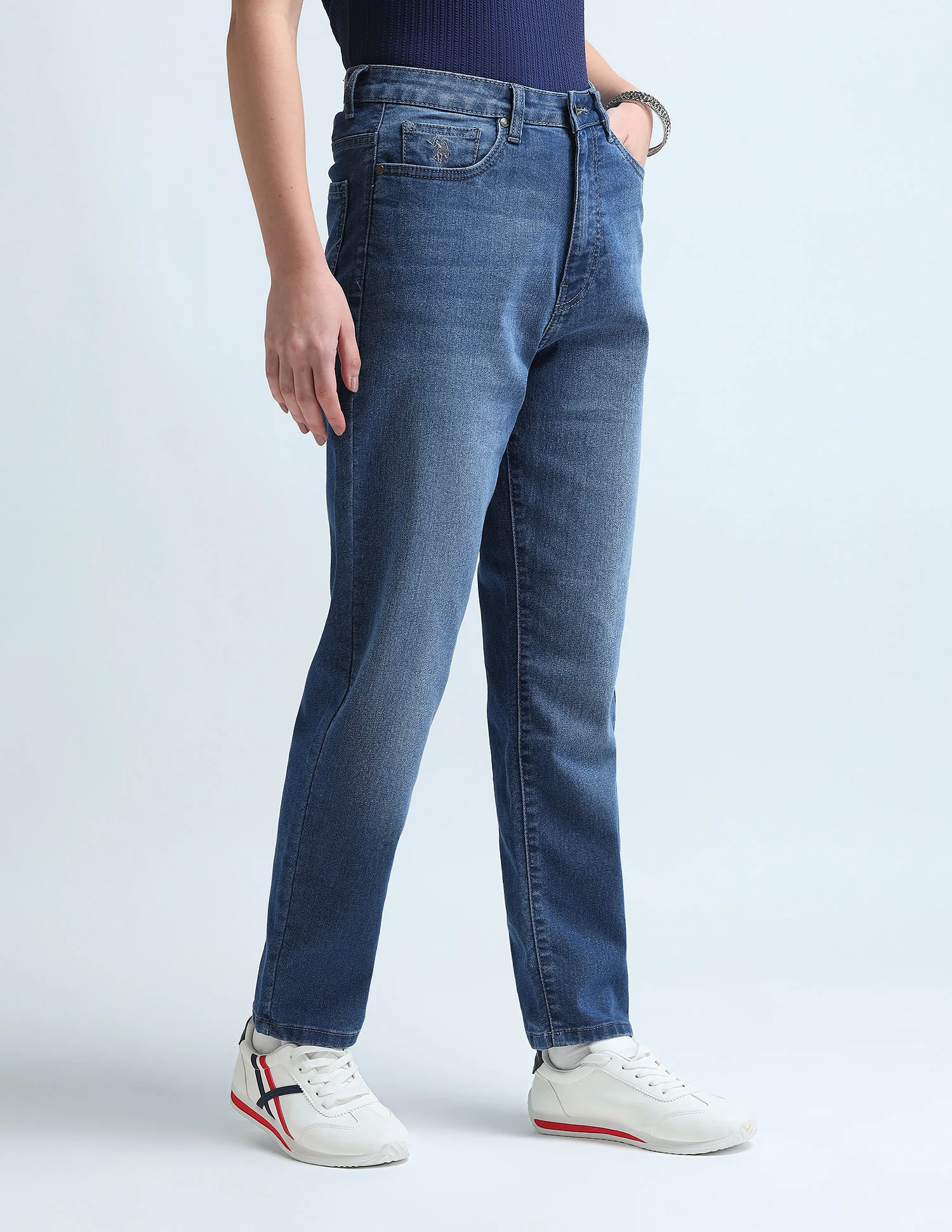Mom Fit Blue Jeans - Image 4