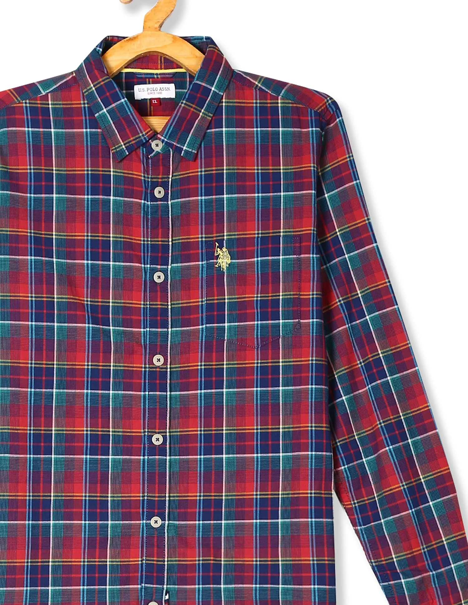 Multi Colour Boys Check Cotton Shirt - Image 3